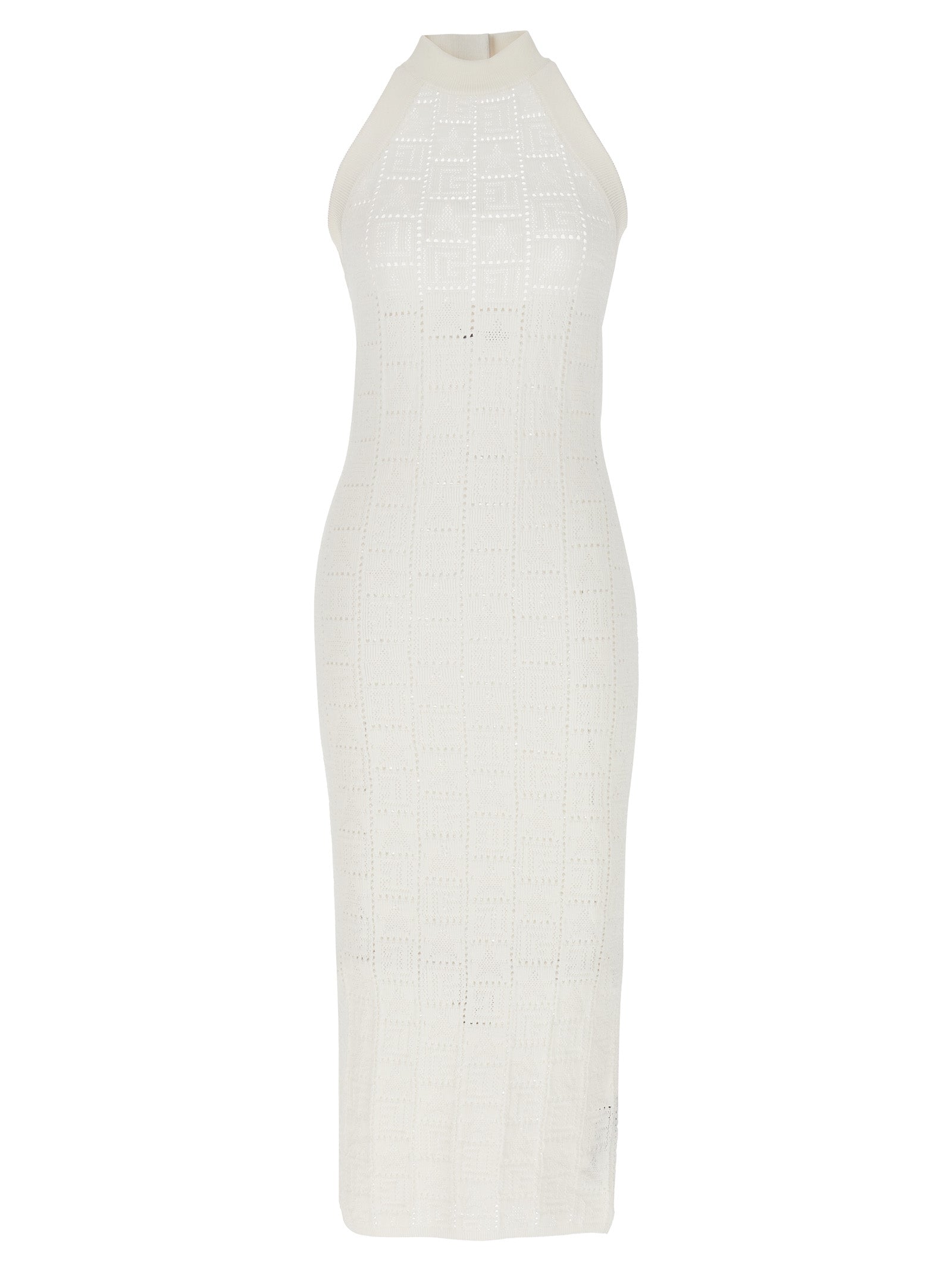 Balmain Monogrammed Knit Dress