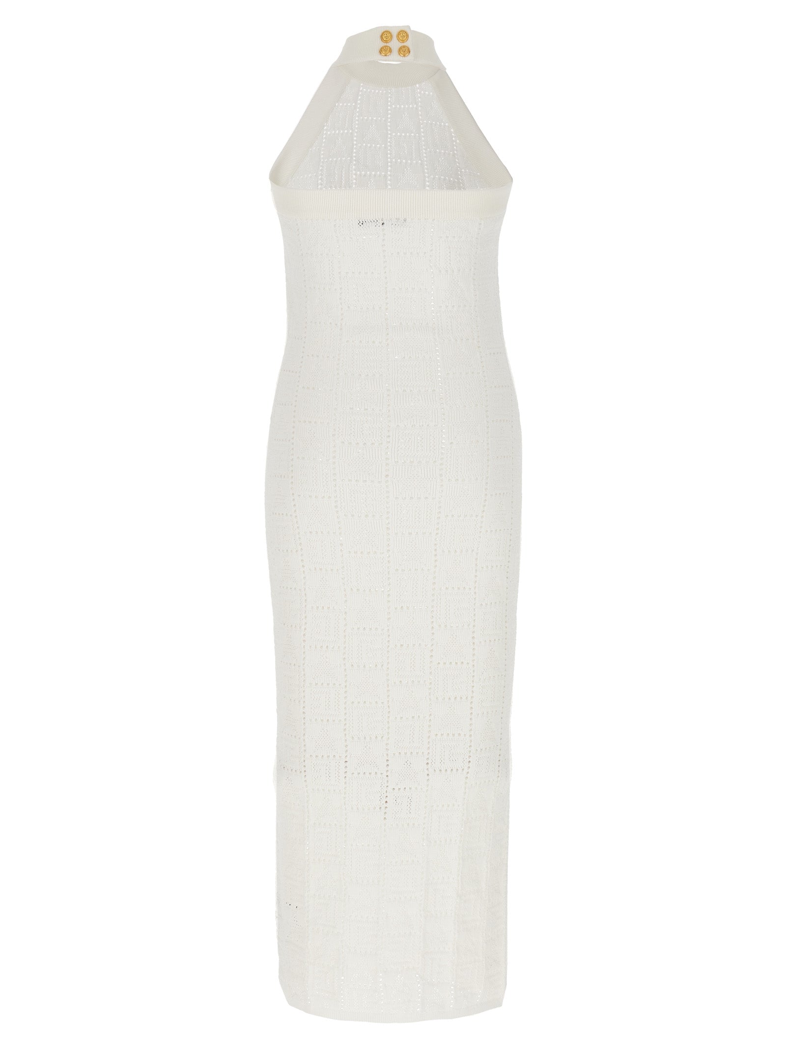 Balmain Monogrammed Knit Dress