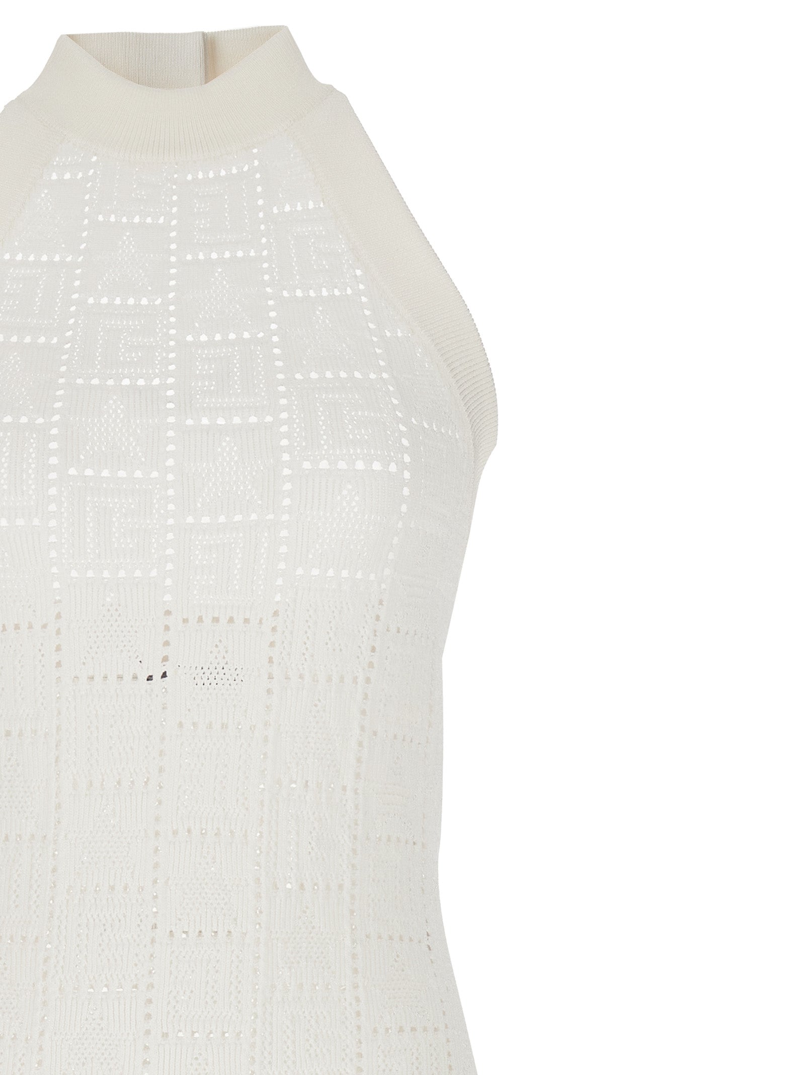 Balmain Monogrammed Knit Dress