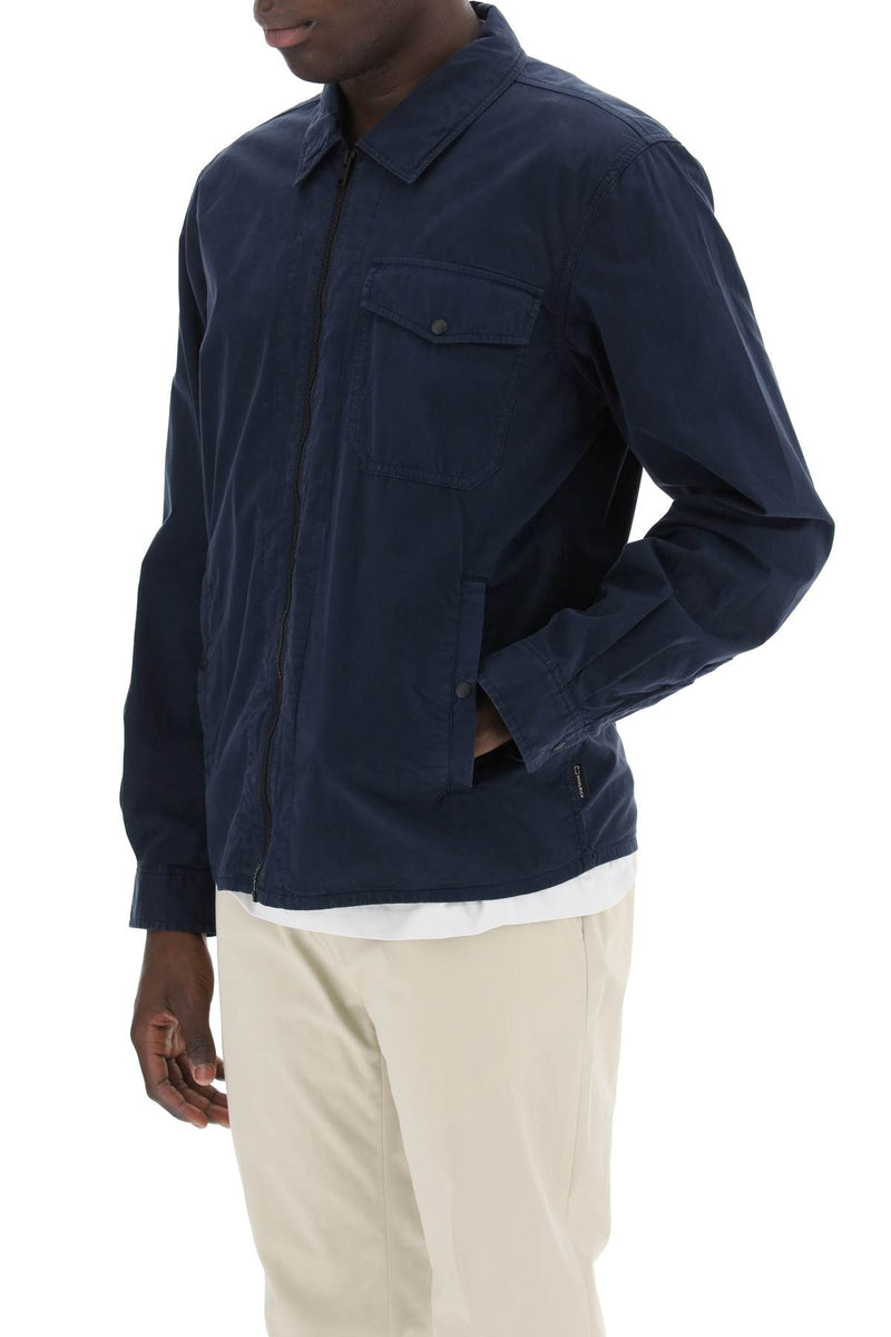 Woolrich Cotton Overshirt For Blue