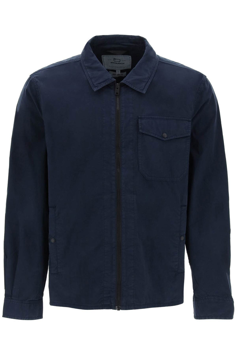 Woolrich Cotton Overshirt For Blue