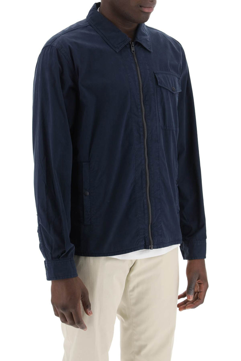 Woolrich Cotton Overshirt For Blue