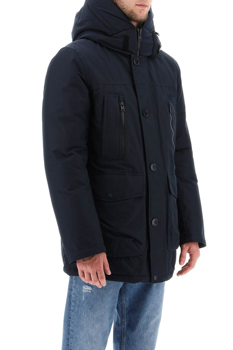 Woolrich 'Arctic' Parka In Ramar Fabric Blue