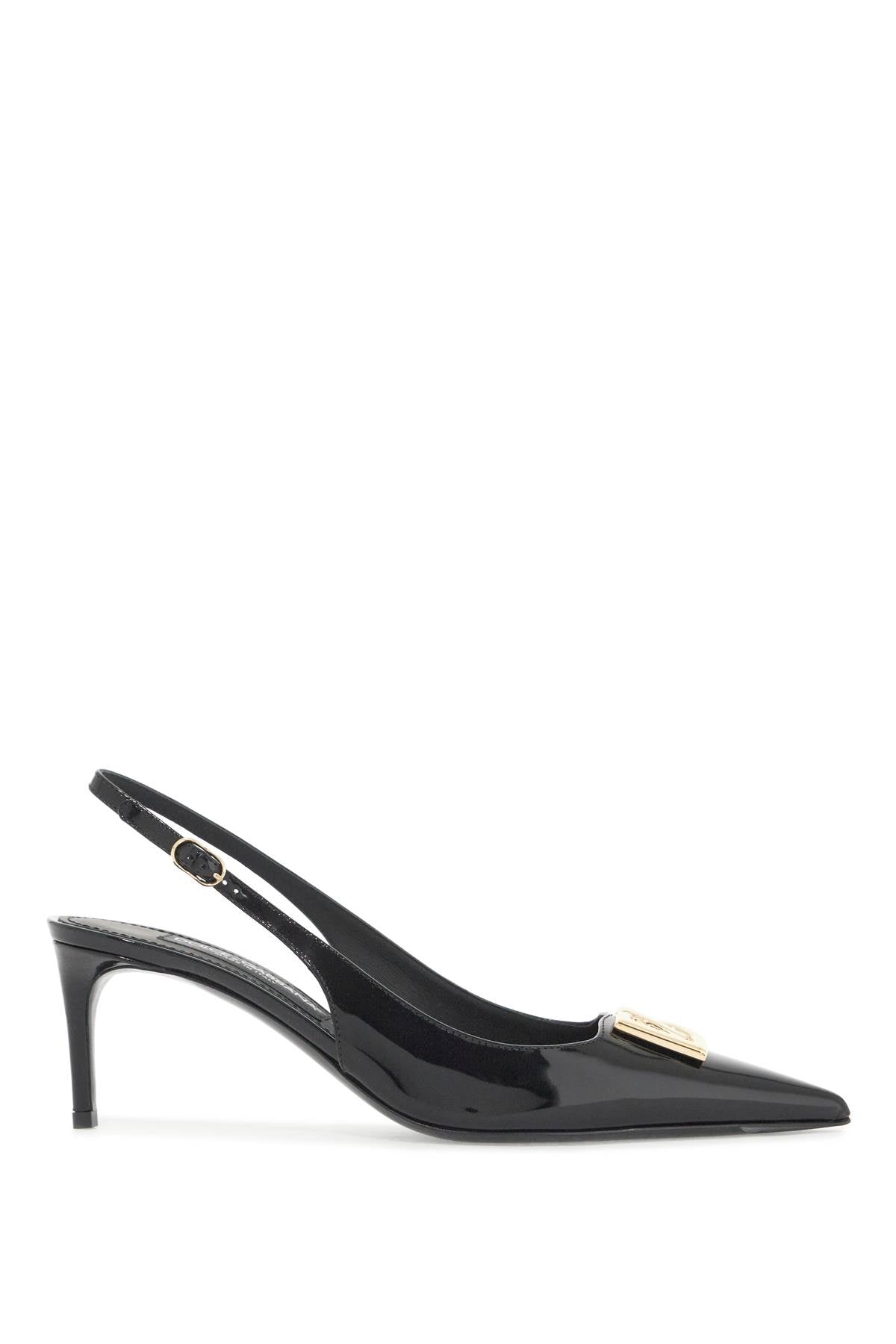 Dolce & Gabbana Glossy Leather Slingback Dã©