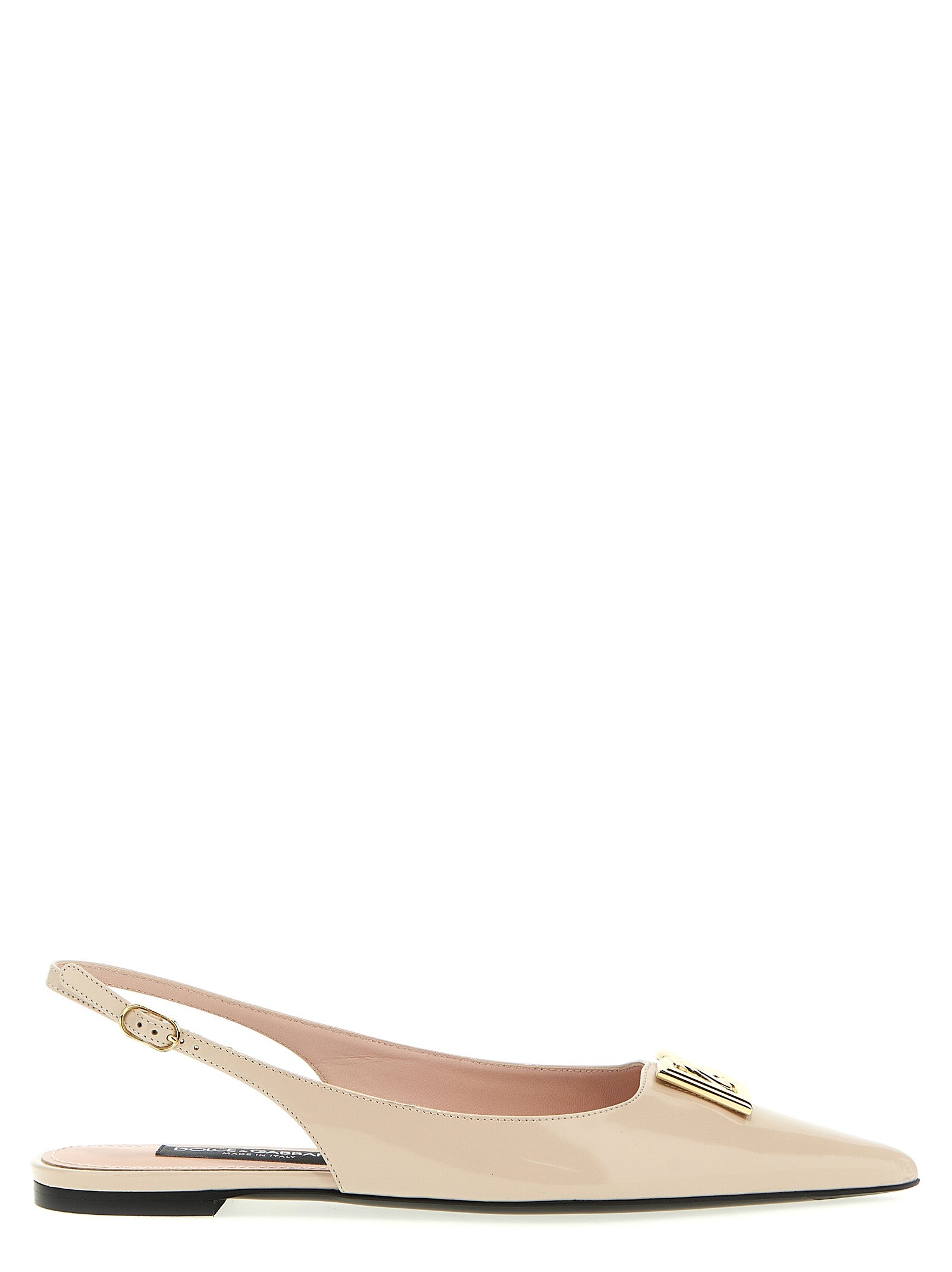 Dolce & Gabbana Logo Slingback Ballet Flats