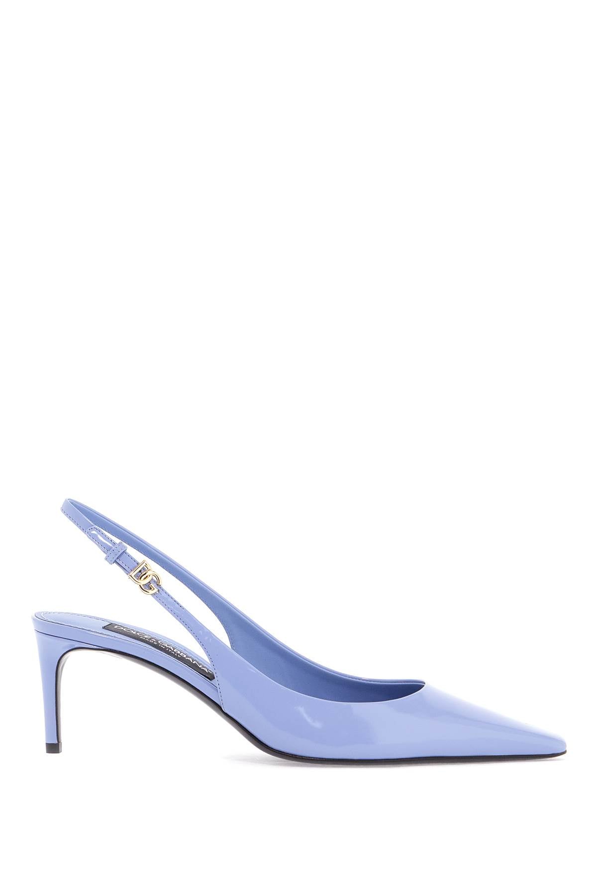 Dolce & Gabbana Glossy Leather Slingback Dã©