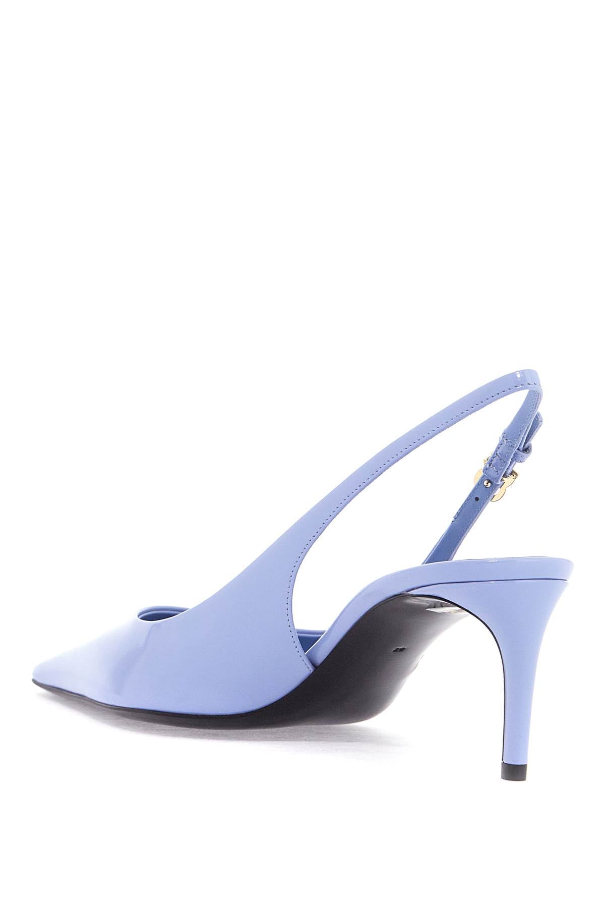 Dolce & Gabbana Glossy Leather Slingback Dã©