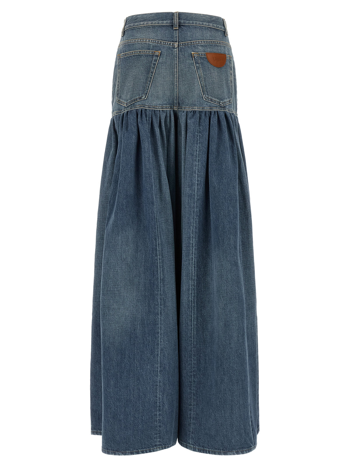 Chloé 'Balloon' Denim Skirt