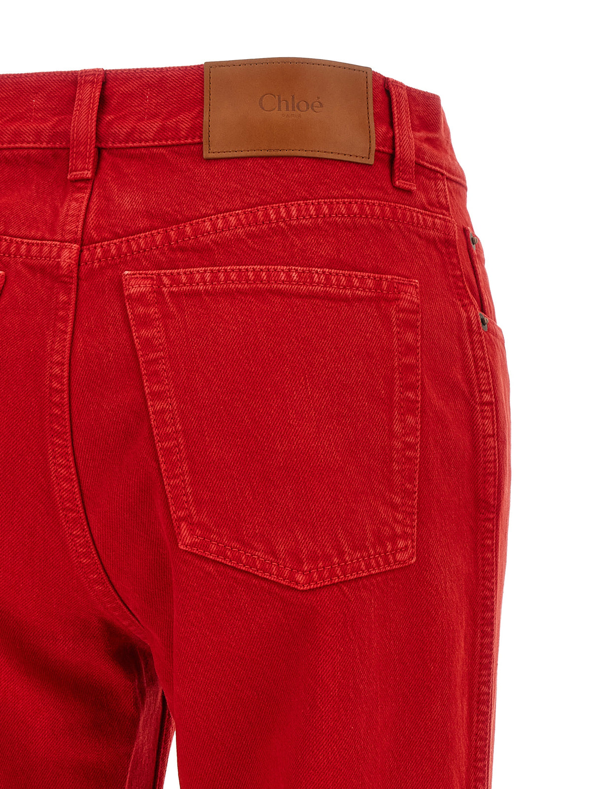 Chloé Garment-Dyed Denim Jeans