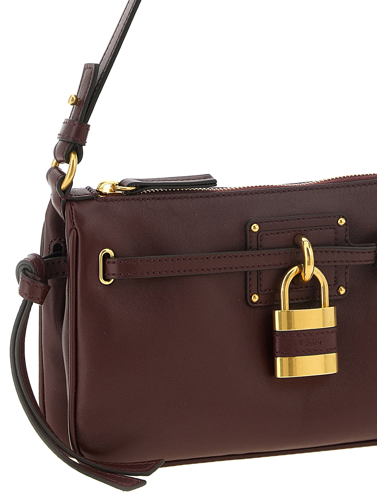 Chloé 'Paddington Sling' Burgundy Mini Clutch