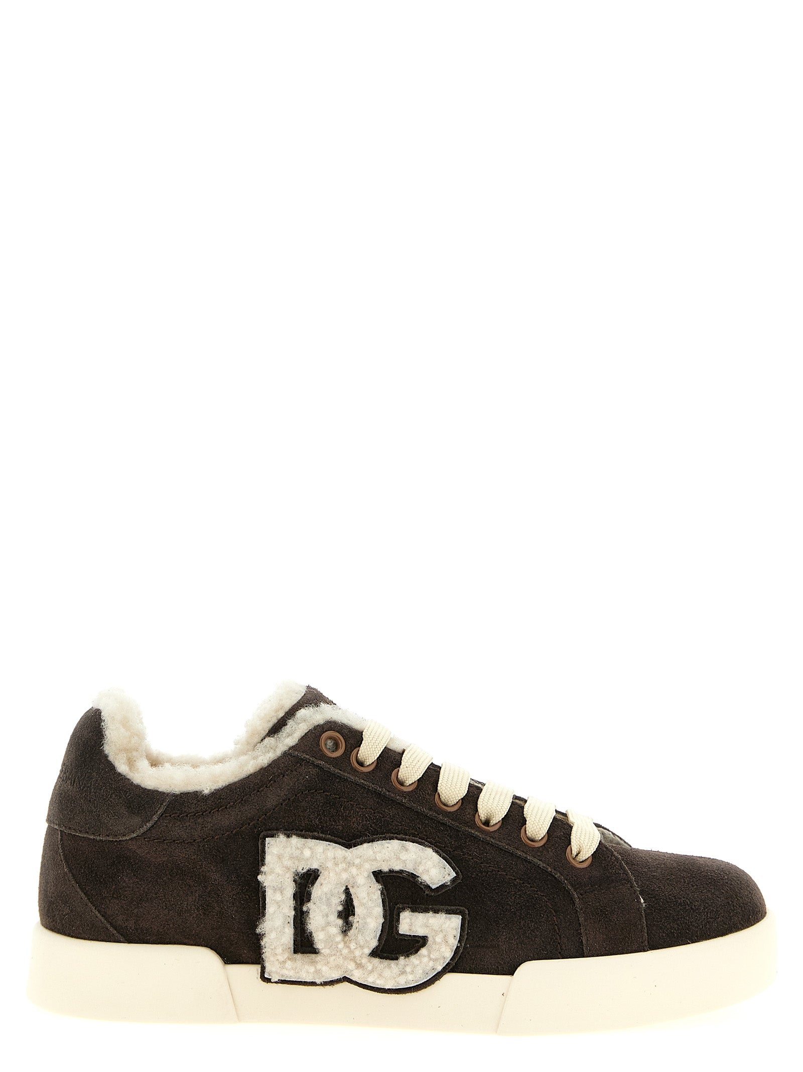 Dolce & Gabbana Shearling Low.Top Sneakers