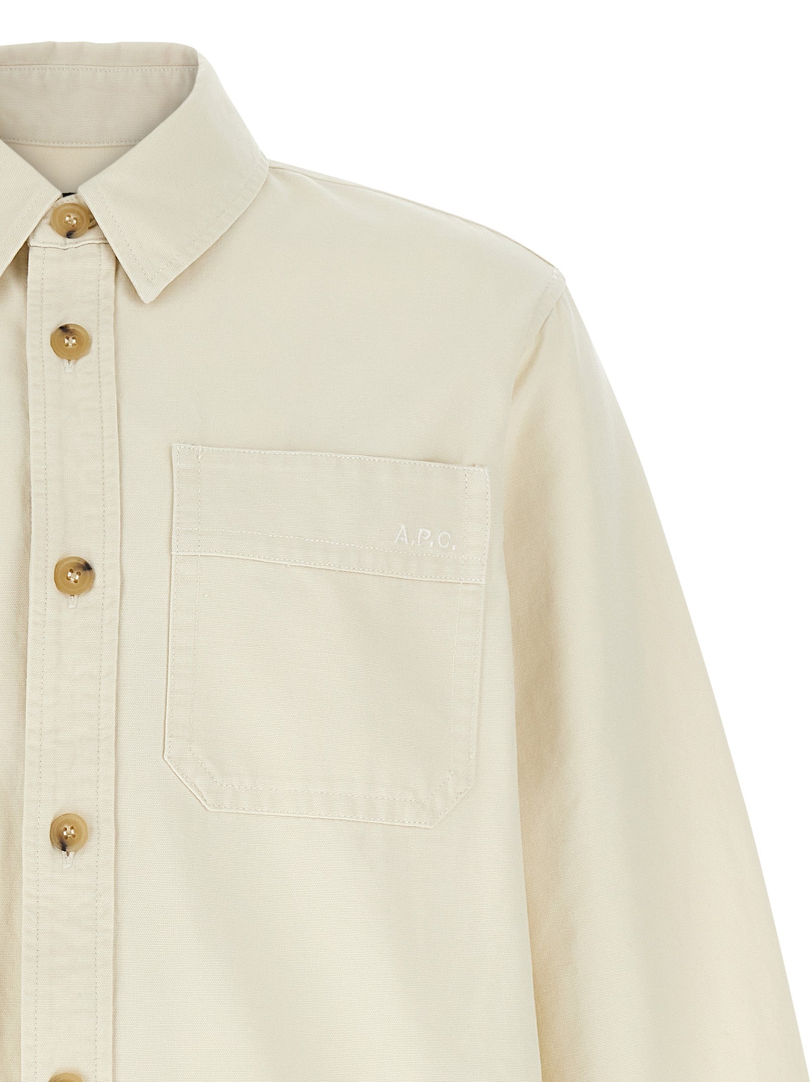 A.P.C. Logo Embroidery Shirt