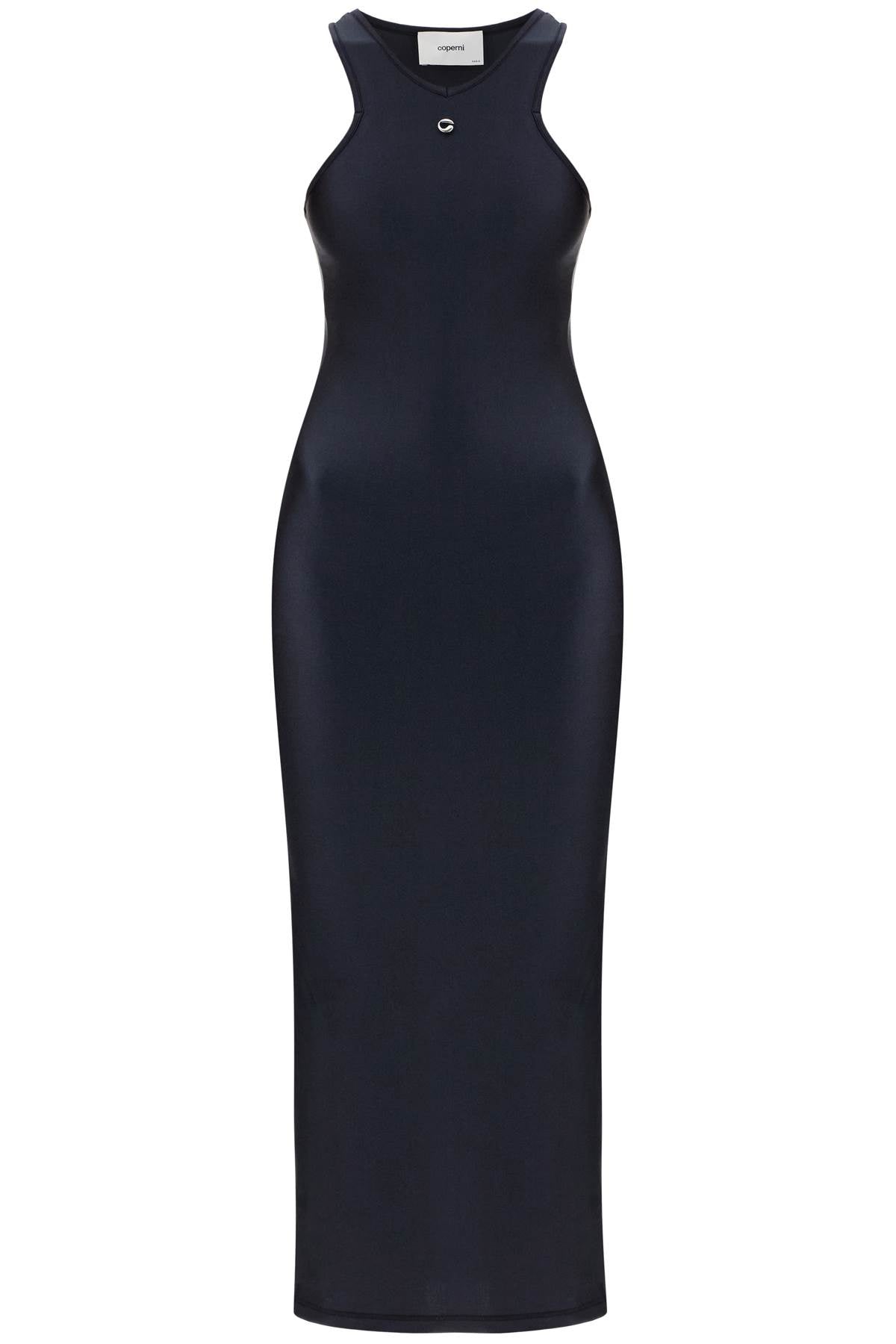 Coperni Shiny Jersey Midi Dress In