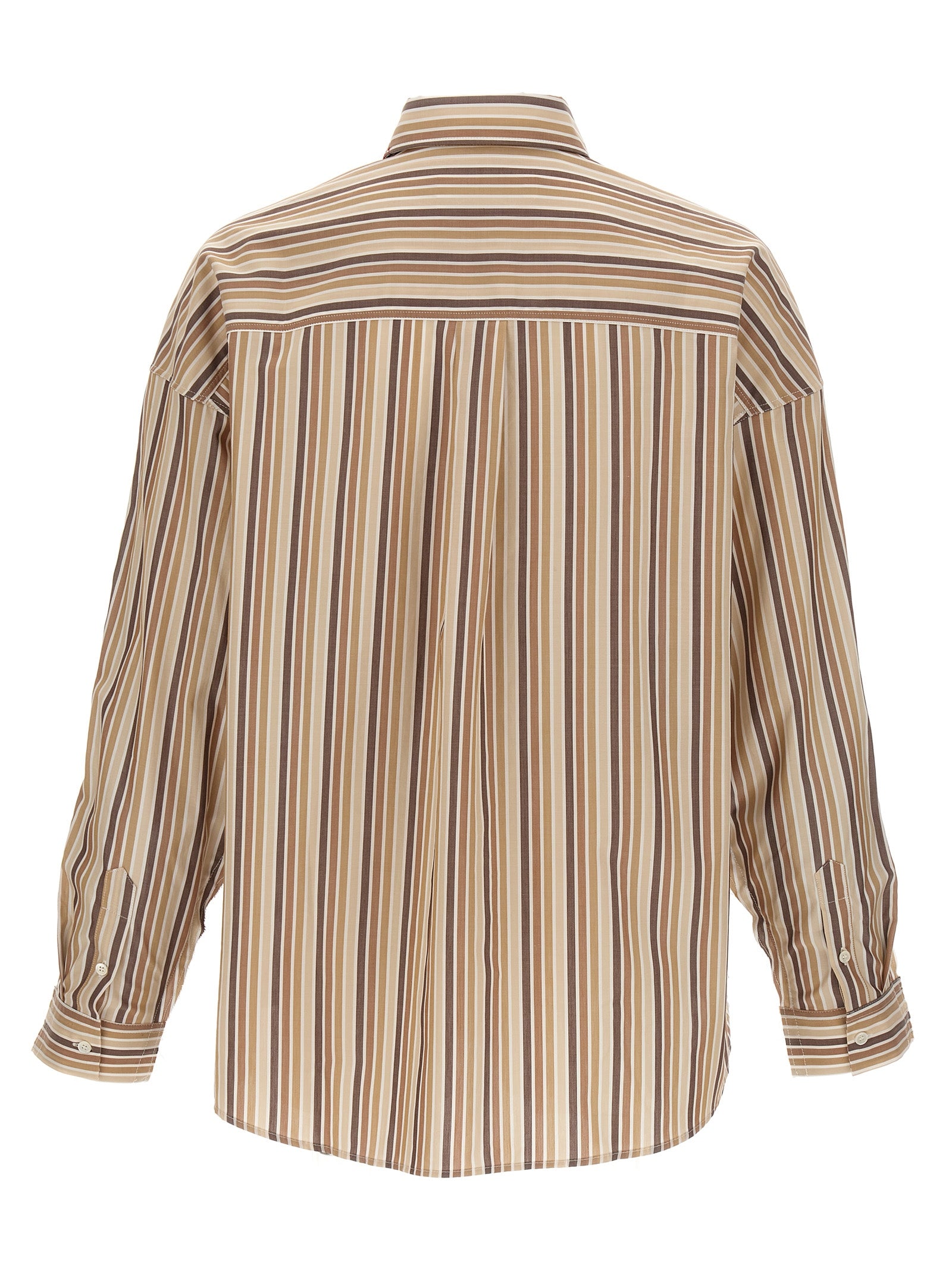 Marni Unfinished Striped Shirt