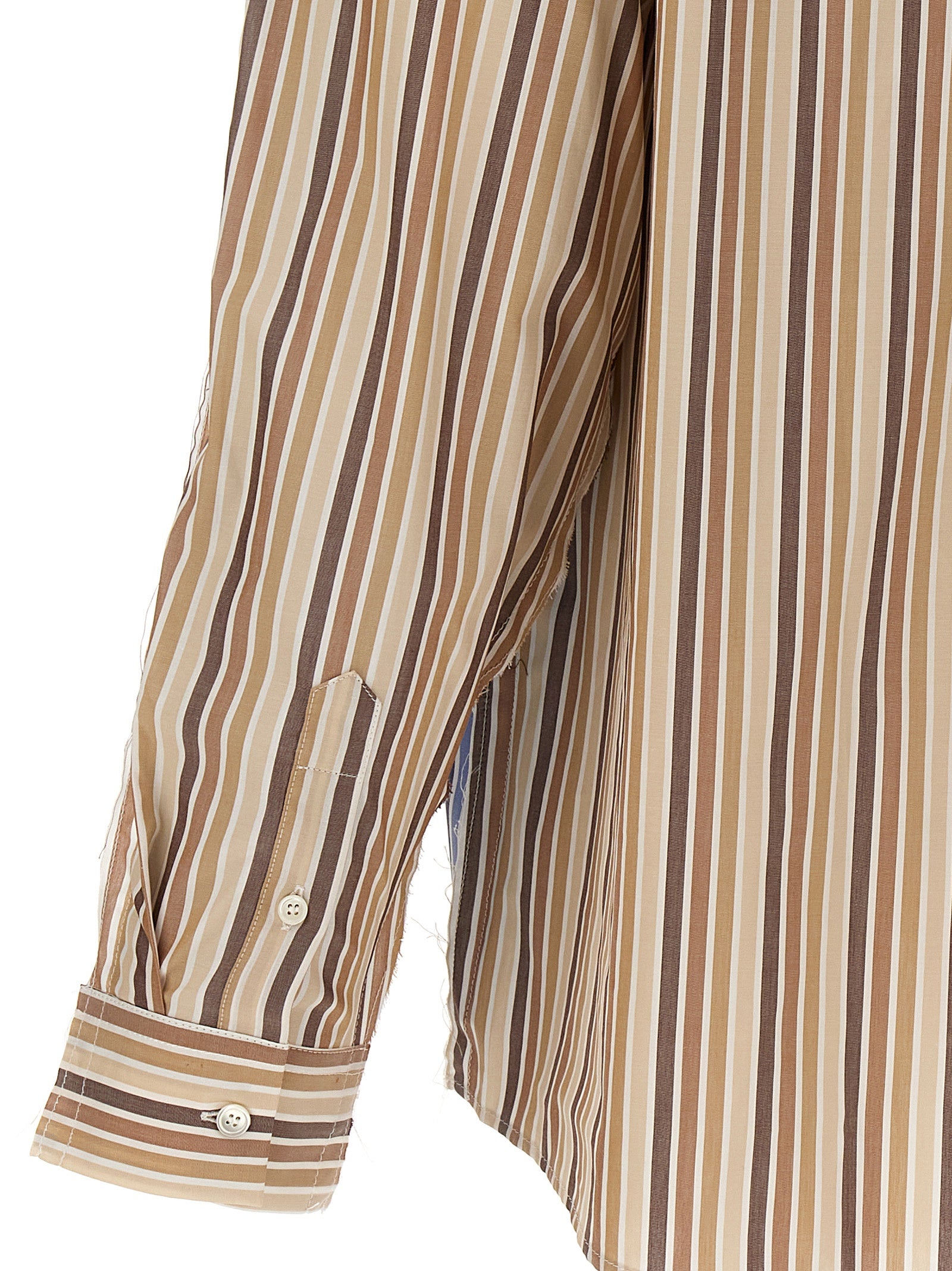 Marni Unfinished Striped Shirt