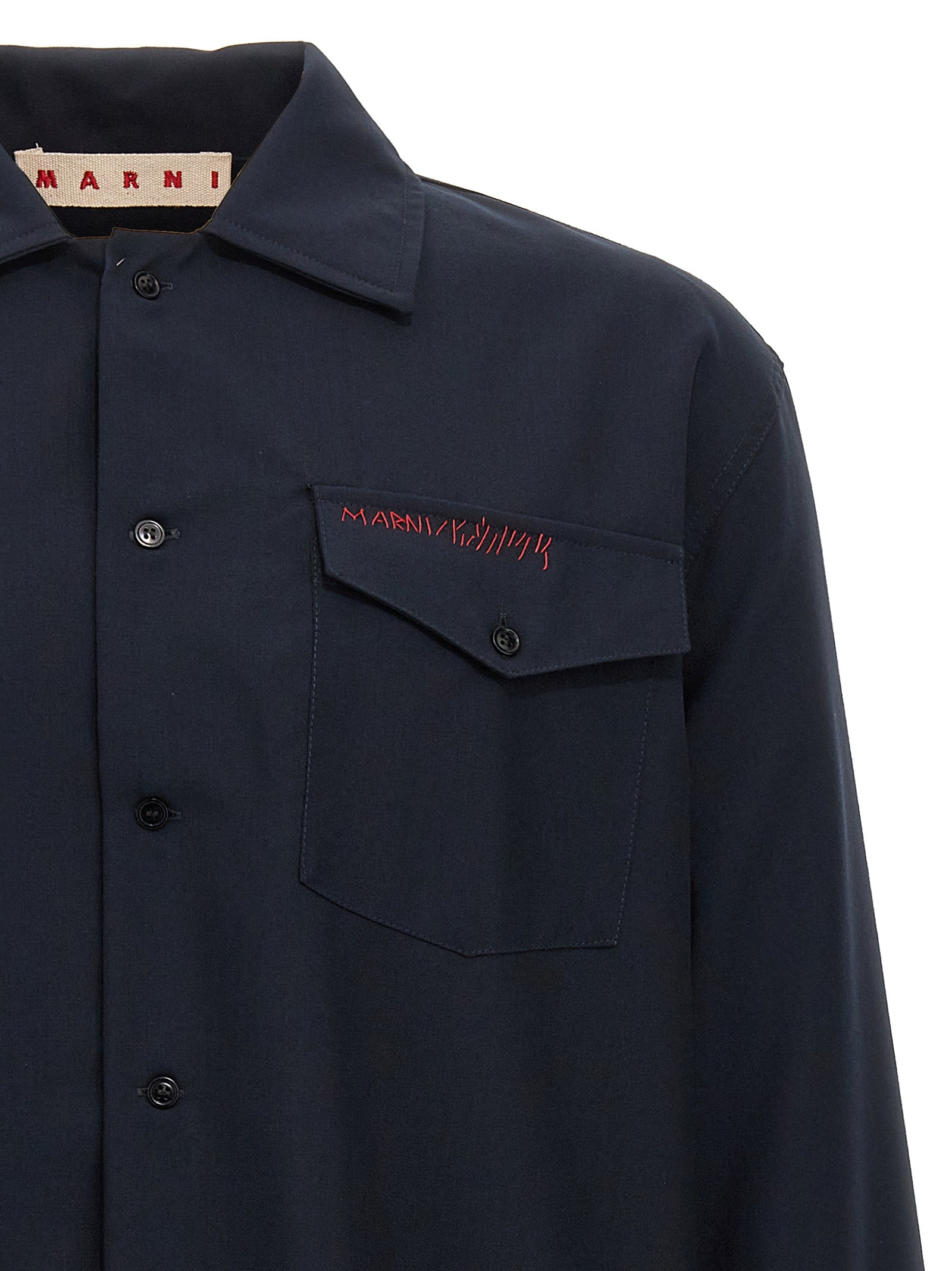 Marni Logo Embroidery Shirt