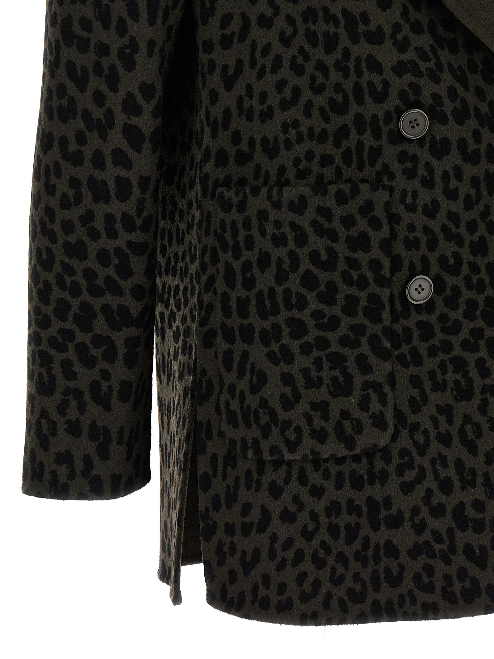 P.A.R.O.S.H. Animal Print Double-Breasted Blazer