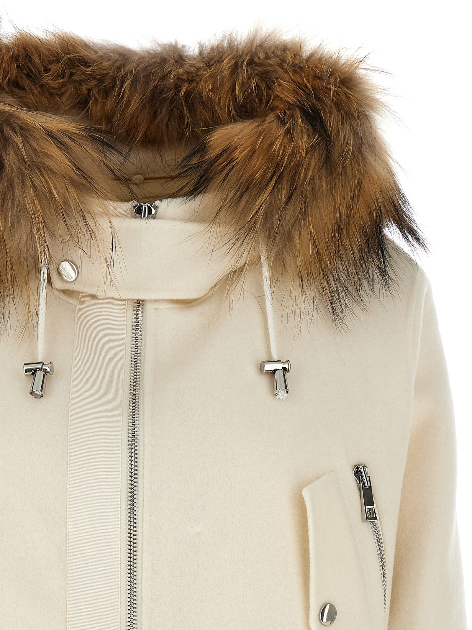 P.A.R.O.S.H. Short Parka With Fur Coat