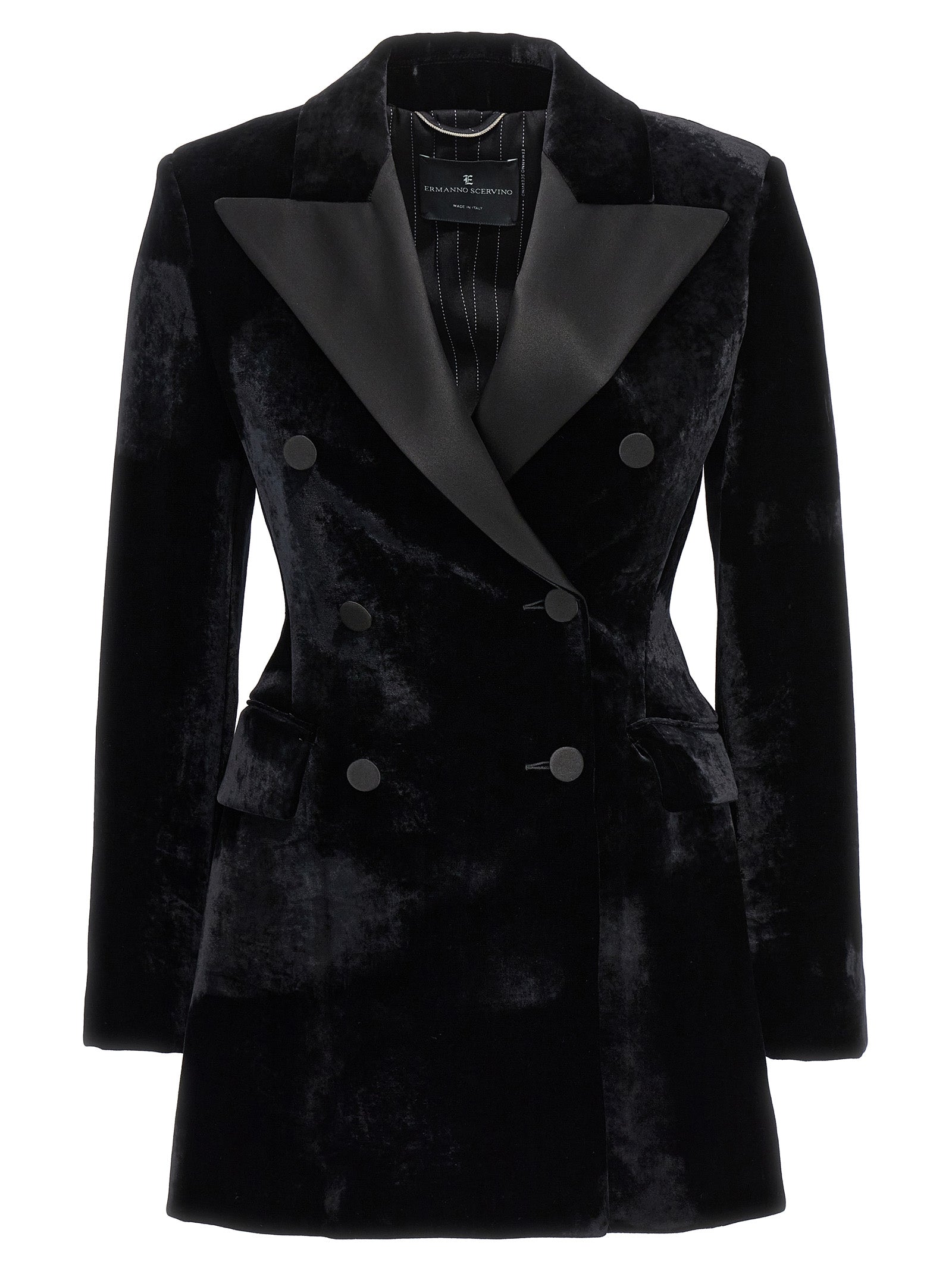 Ermanno Scervino Velvet Double-Breasted Blazer