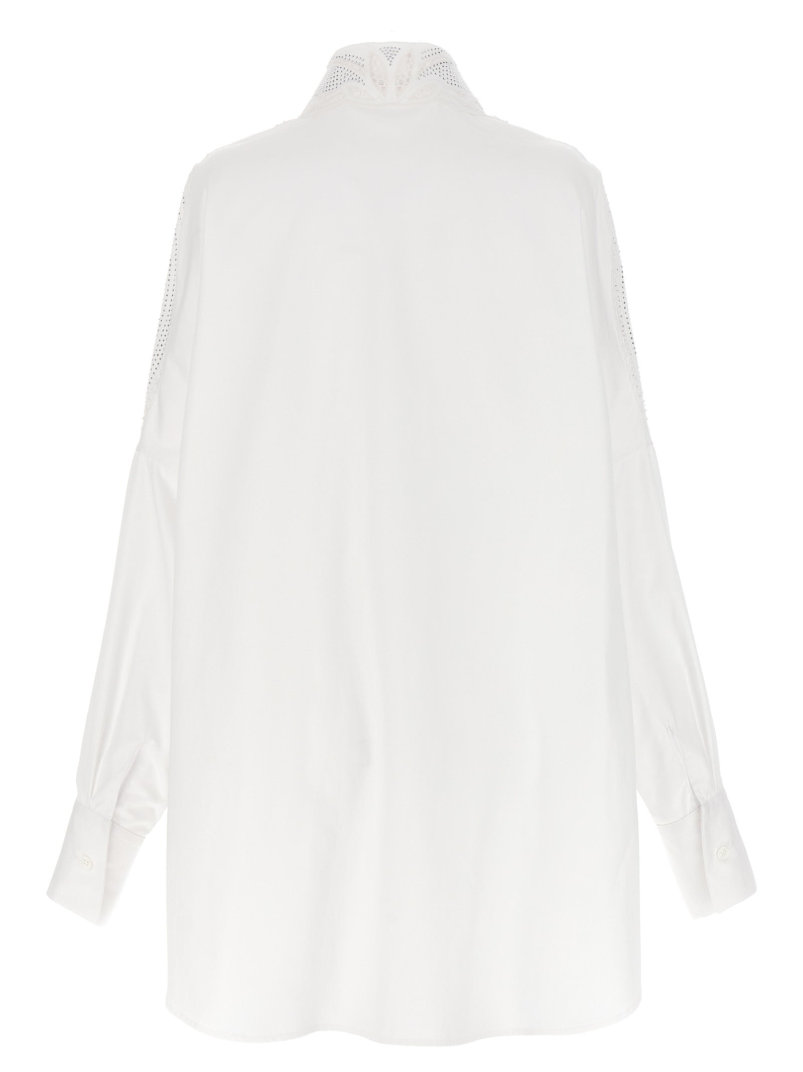 Ermanno Scervino Rhinestone Embroidery Shirt