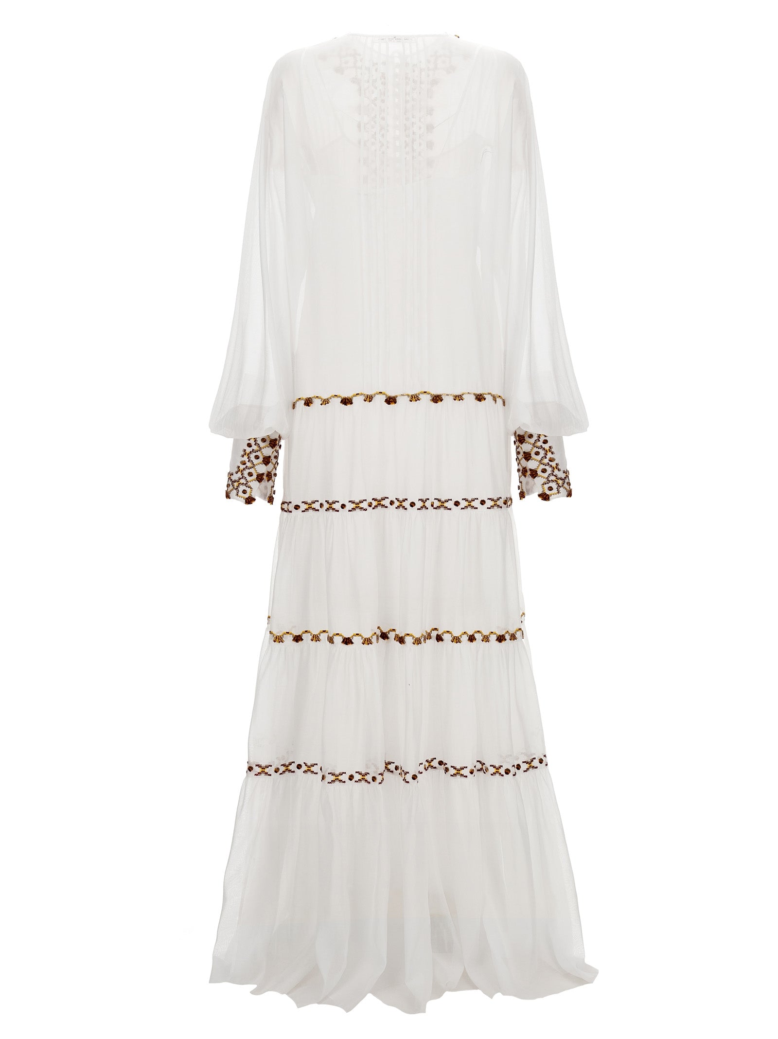 Ermanno Scervino Embroidery Kaftan Dress