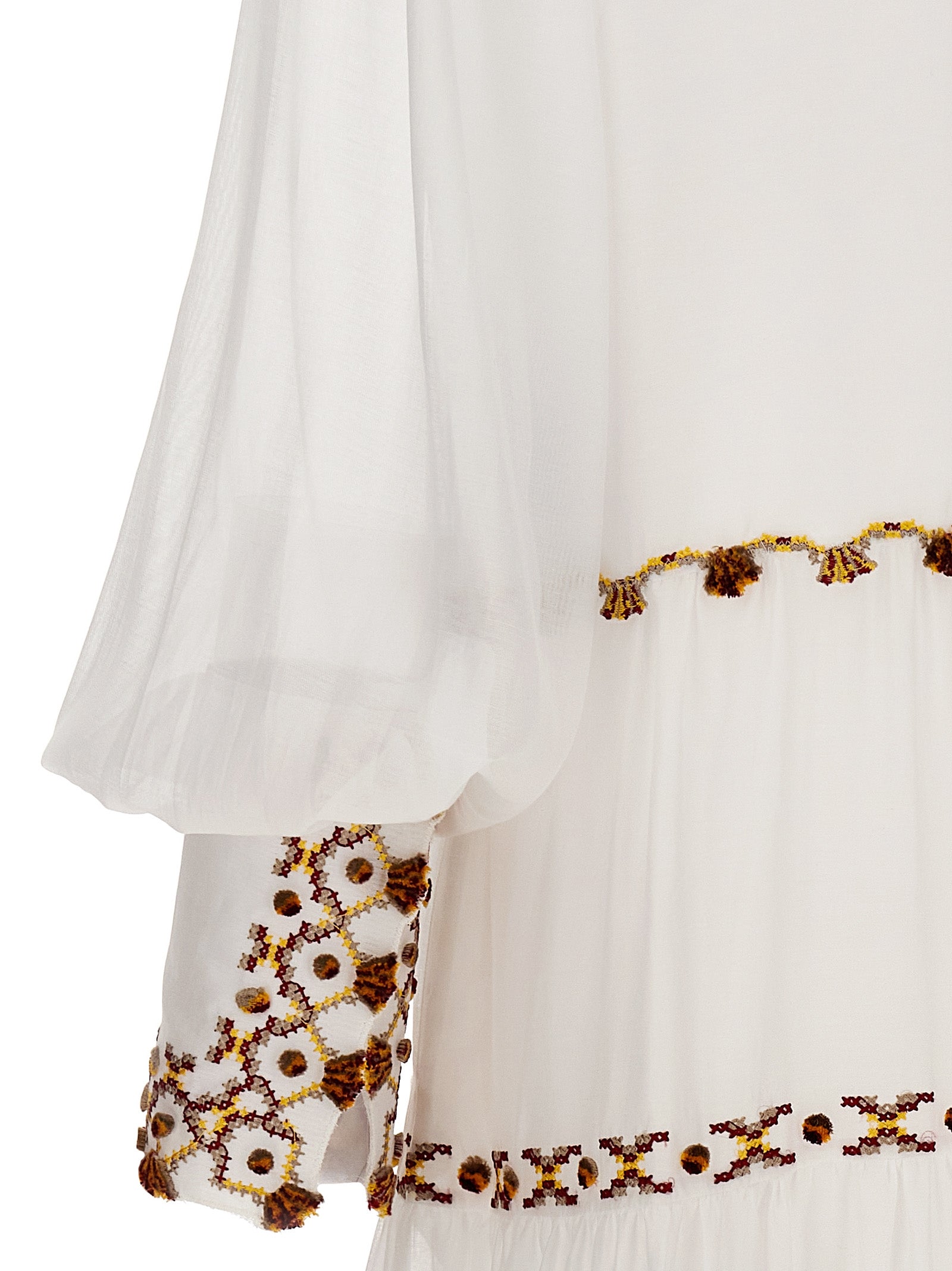 Ermanno Scervino Embroidery Kaftan Dress