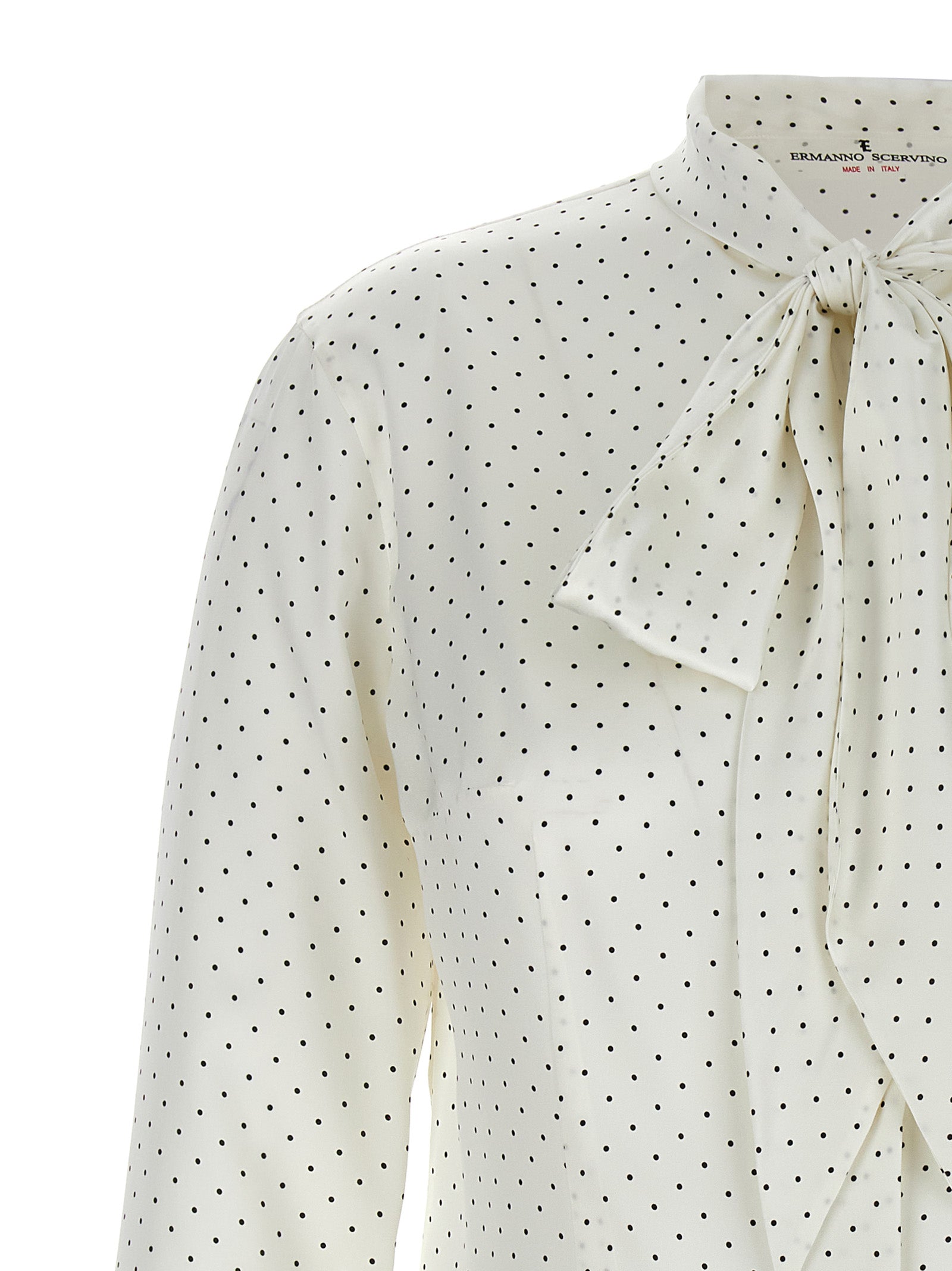 Ermanno Scervino Polka Dot Silk Shirt