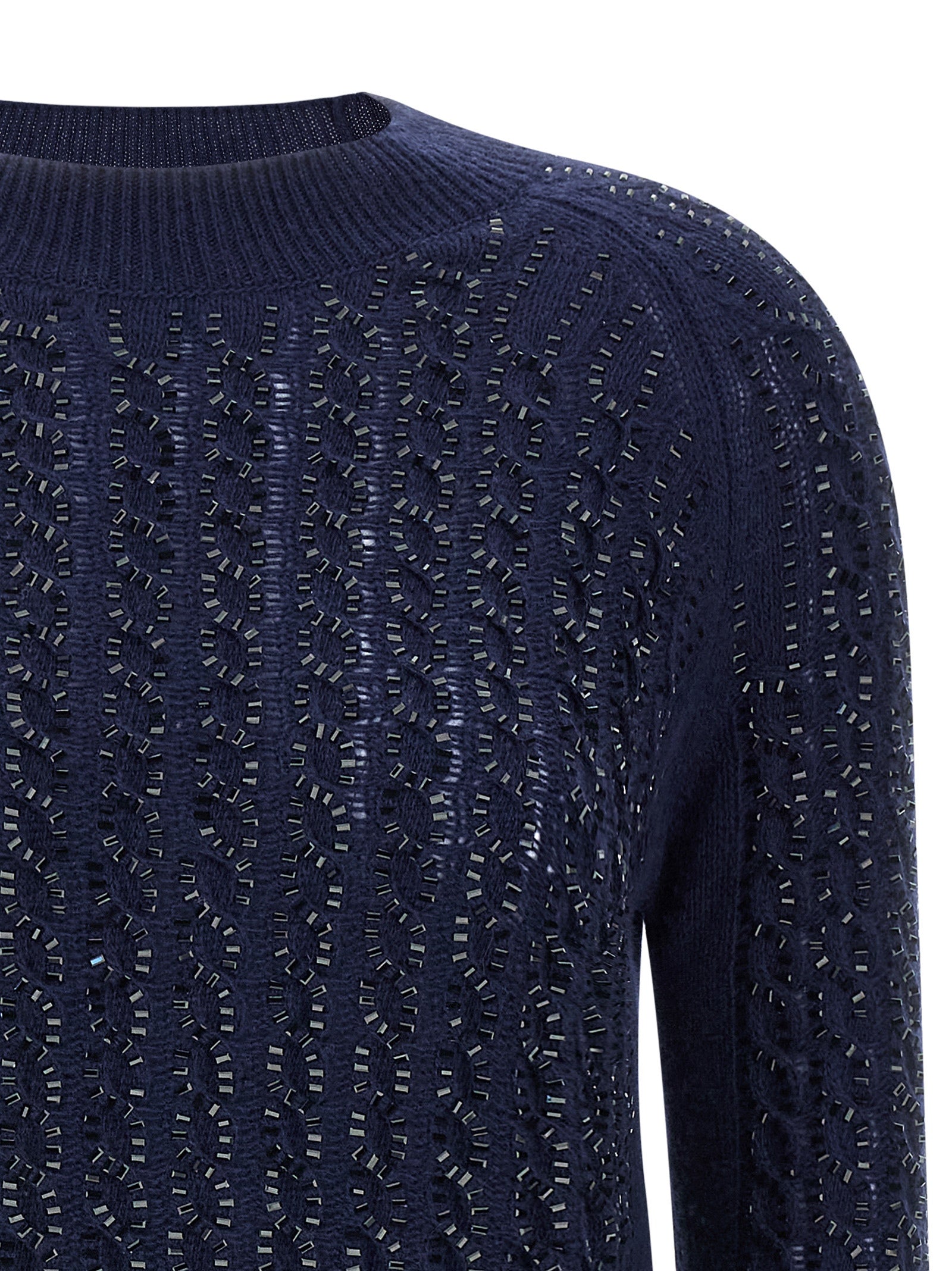 Ermanno Scervino Baguette Studded Sweater
