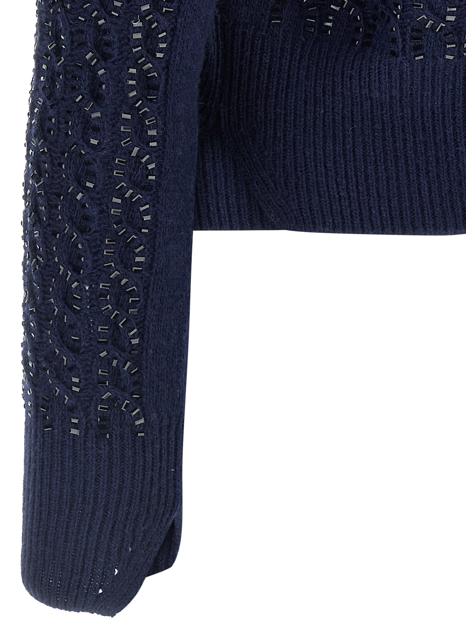 Ermanno Scervino Baguette Studded Sweater