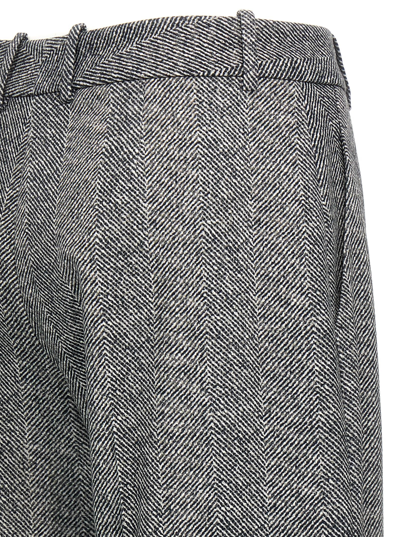 Ermanno Scervino Herringbone Trousers