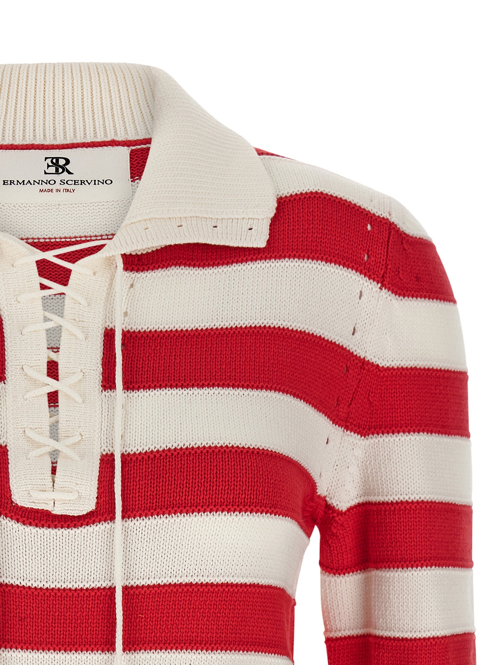 Ermanno Scervino Crochet Polo Shirt
