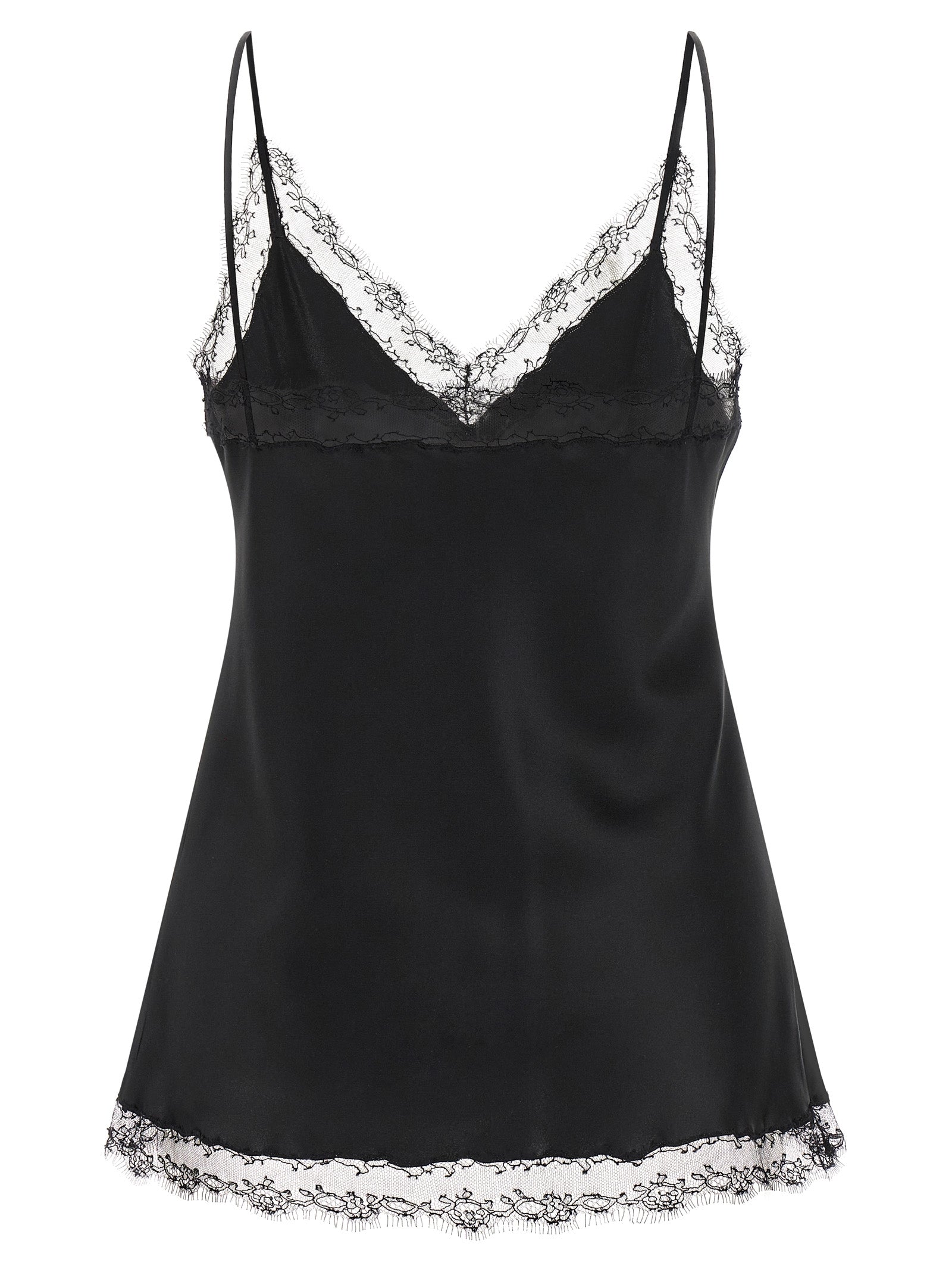 Ermanno Scervino Silk Lingerie Top With Lace
