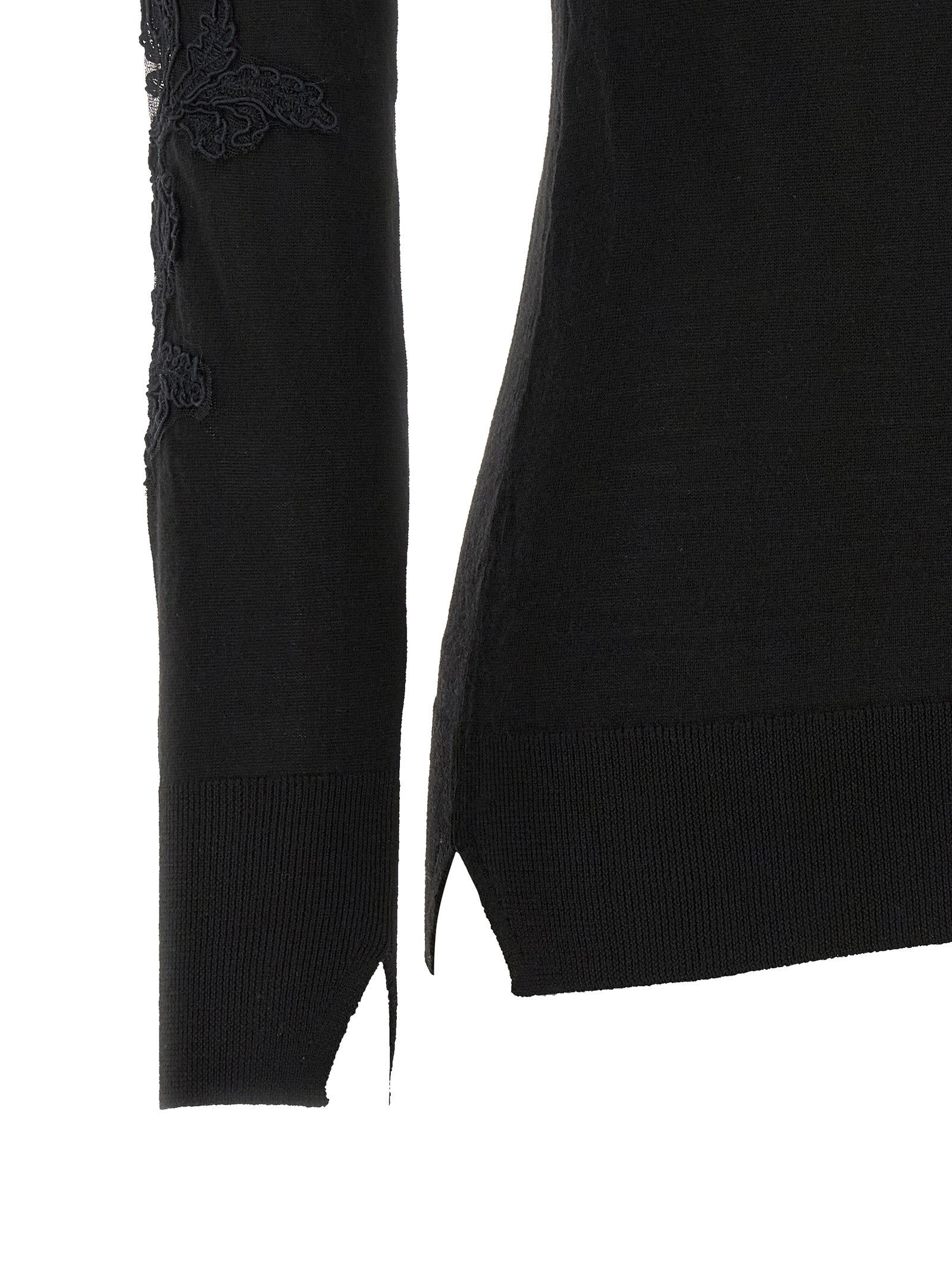Ermanno Scervino High Neck With Lace Inserts