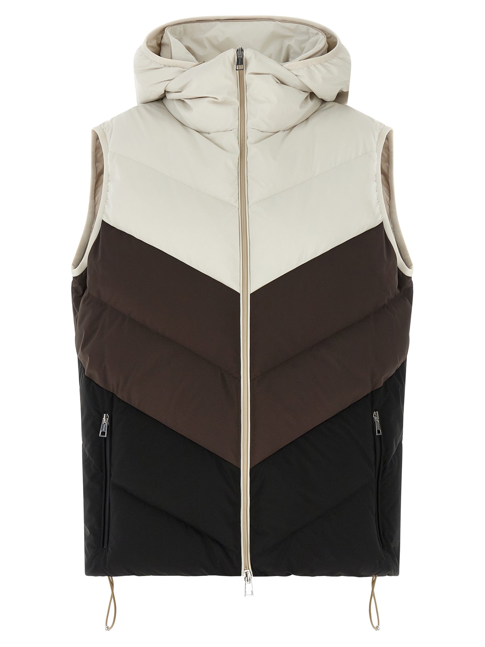 Kiton Chevron Stitching Padded Vest