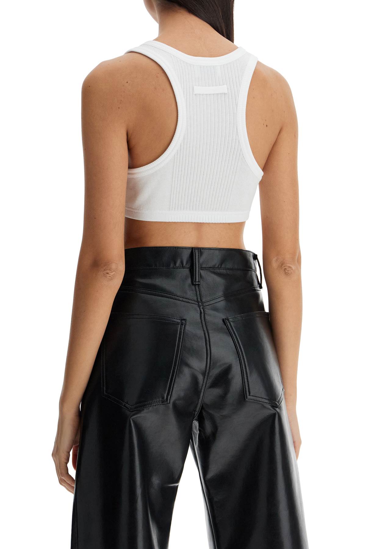 Jean Paul Gaultier Cropped Tank Top With Overall-Style