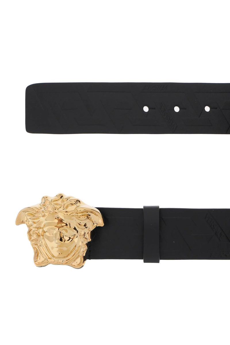 Versace La Medusa Greca Belt Black