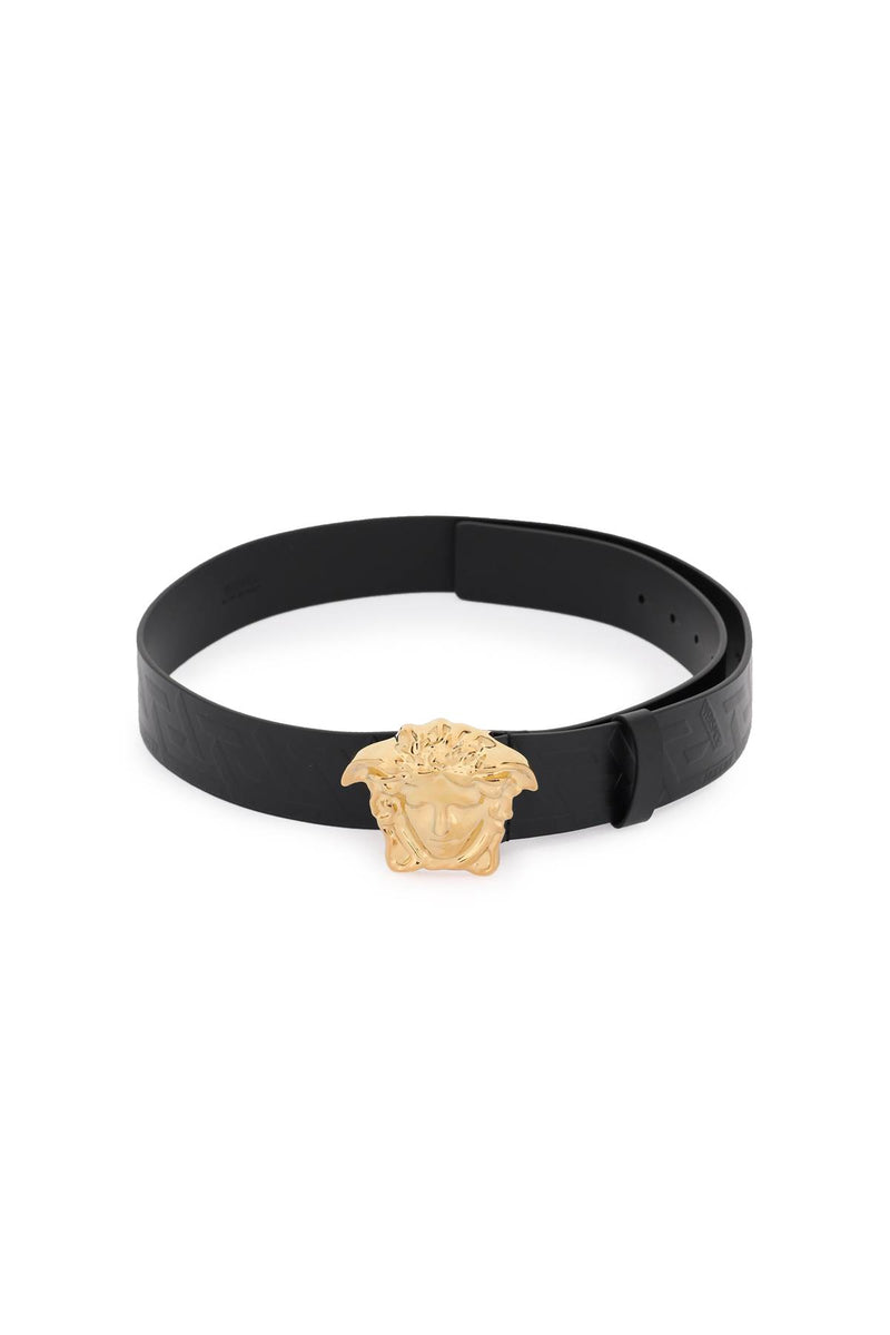 Versace La Medusa Greca Belt Black