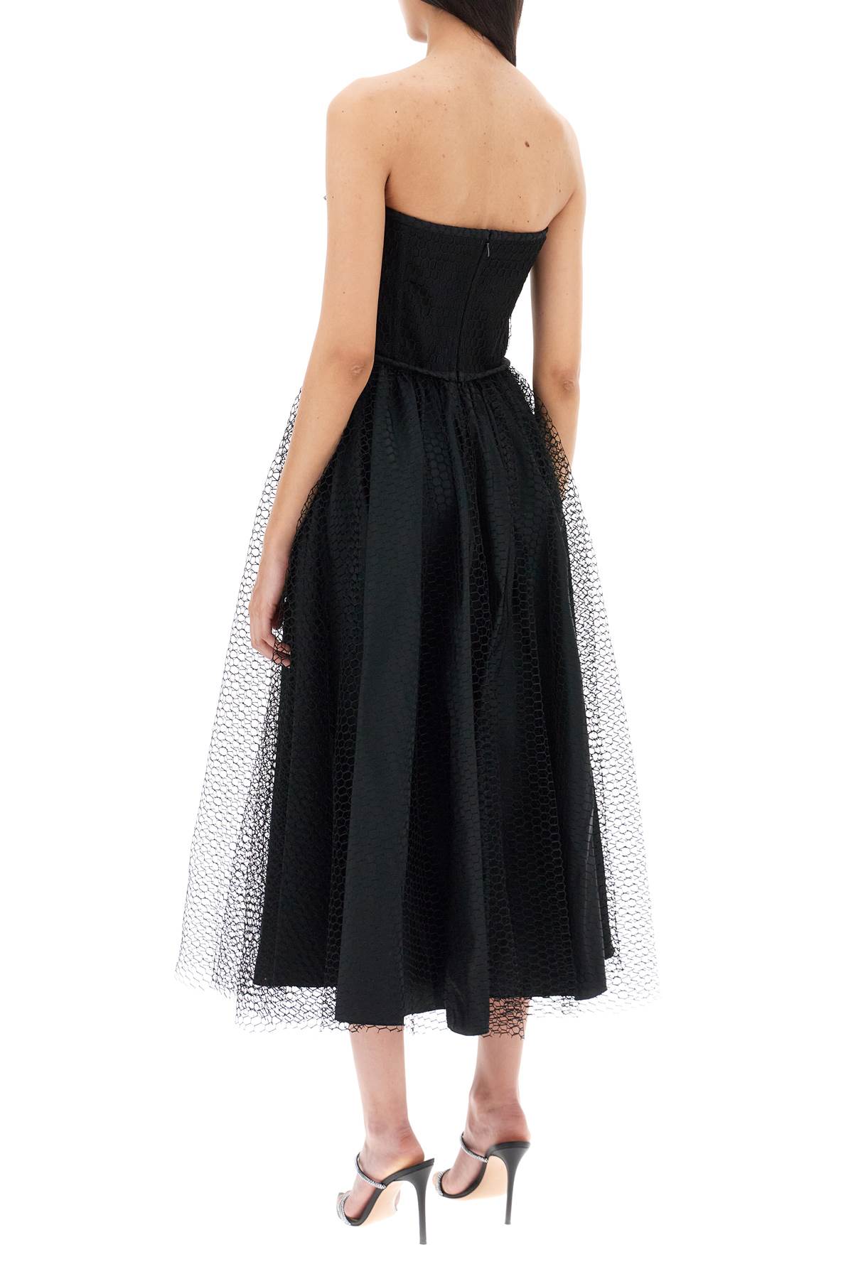 1913 Dresscode Midi Mesh Bustier Dress