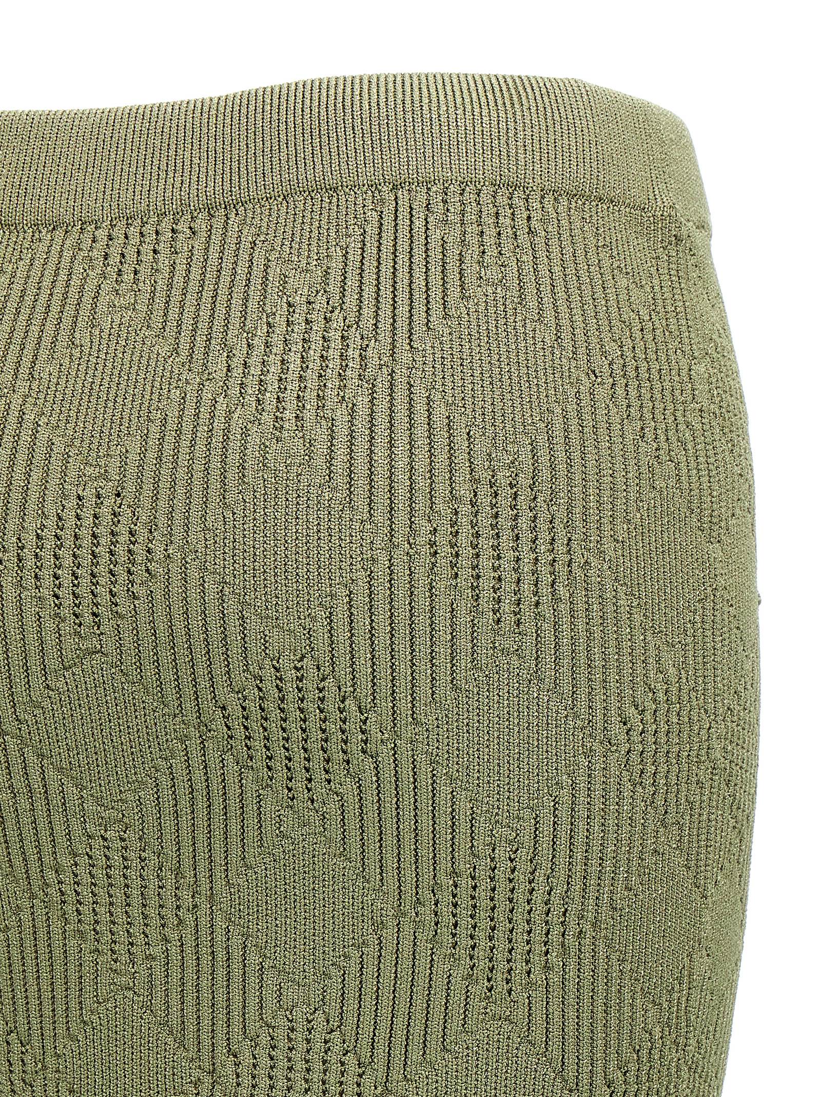 Balmain Openwork Knit Skirt