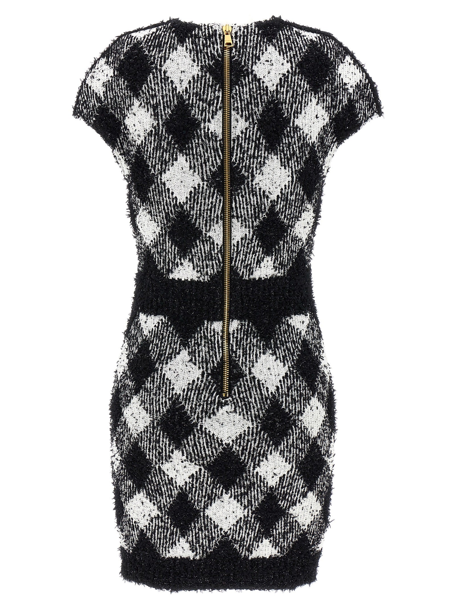 Balmain Vichy Tweed Dress