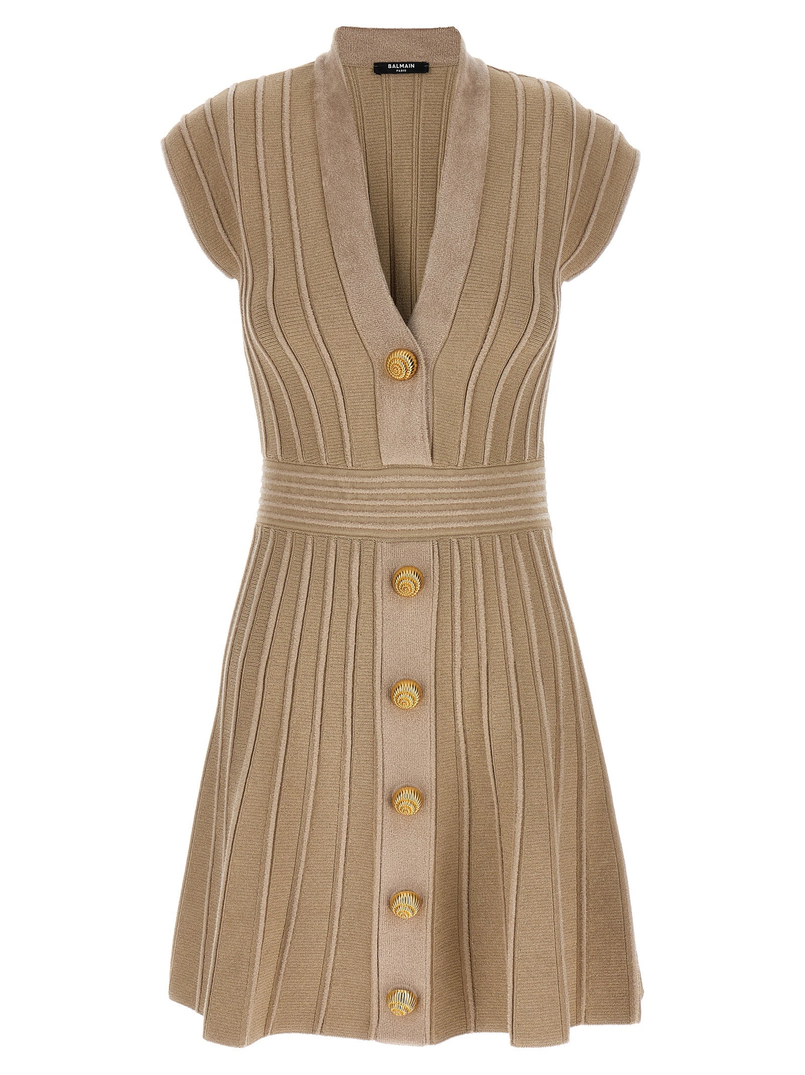 Balmain 'Chiocciola' Button Dress