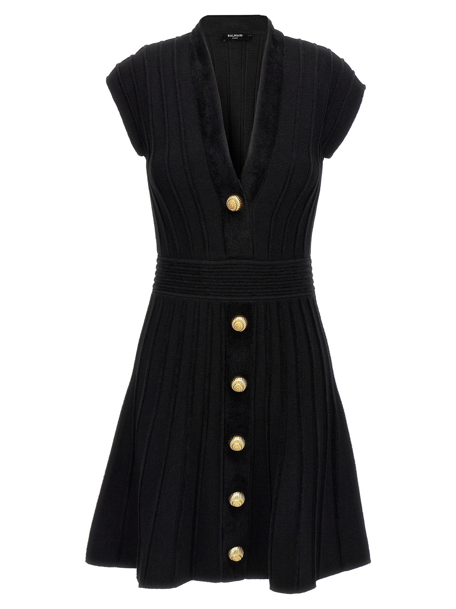 Balmain 'Chiocciola' Button Dress