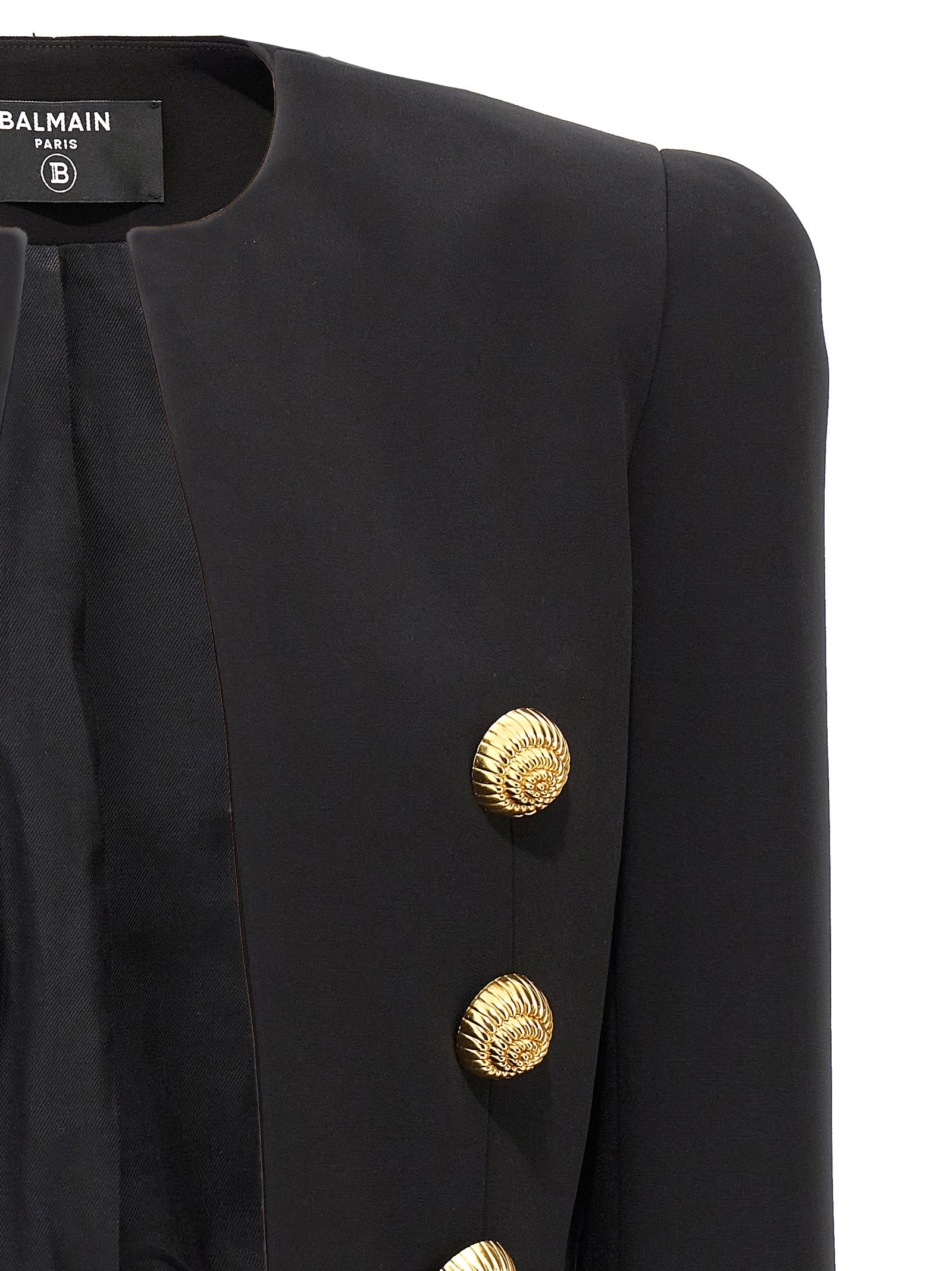 Balmain 'Chiocciola' Button Short Jacket