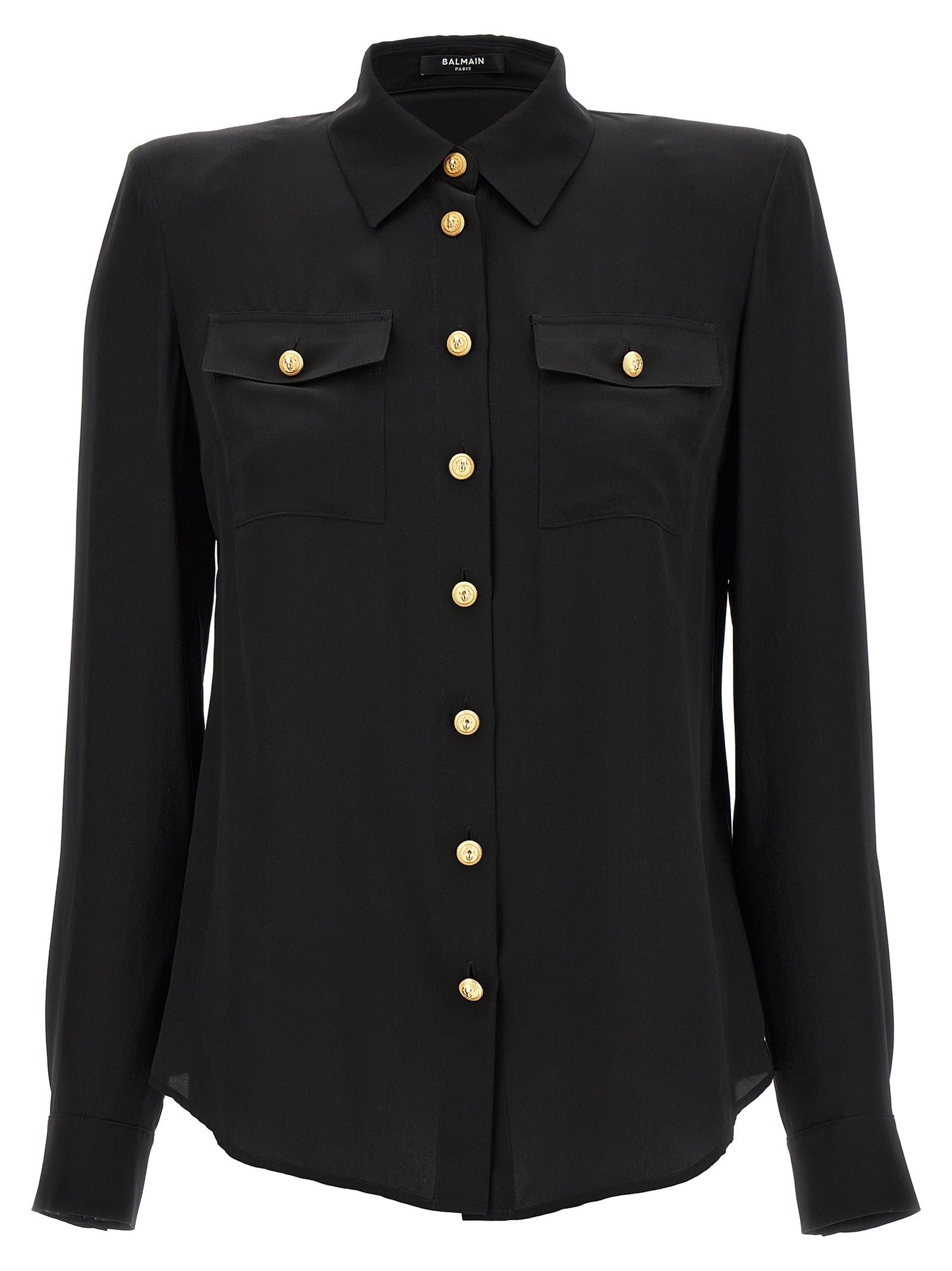 Balmain Logo Button Shirt