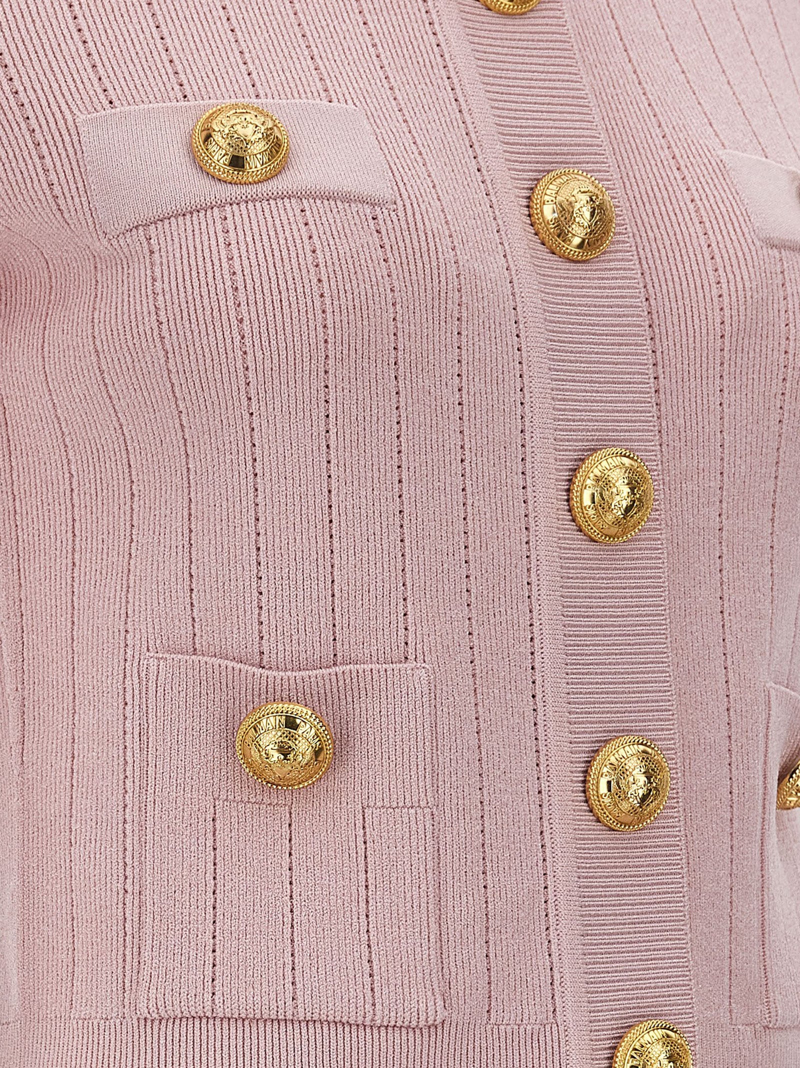 Balmain Logo Button Cardigan