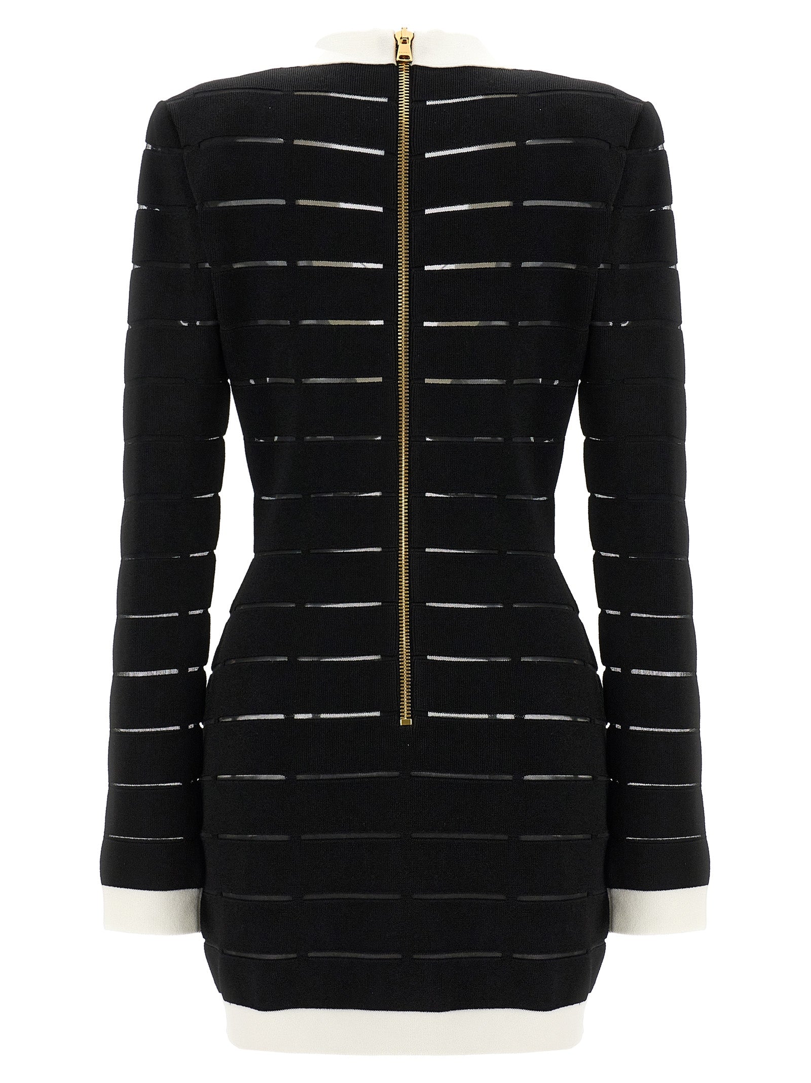 Balmain Two-Tone Knit Dress