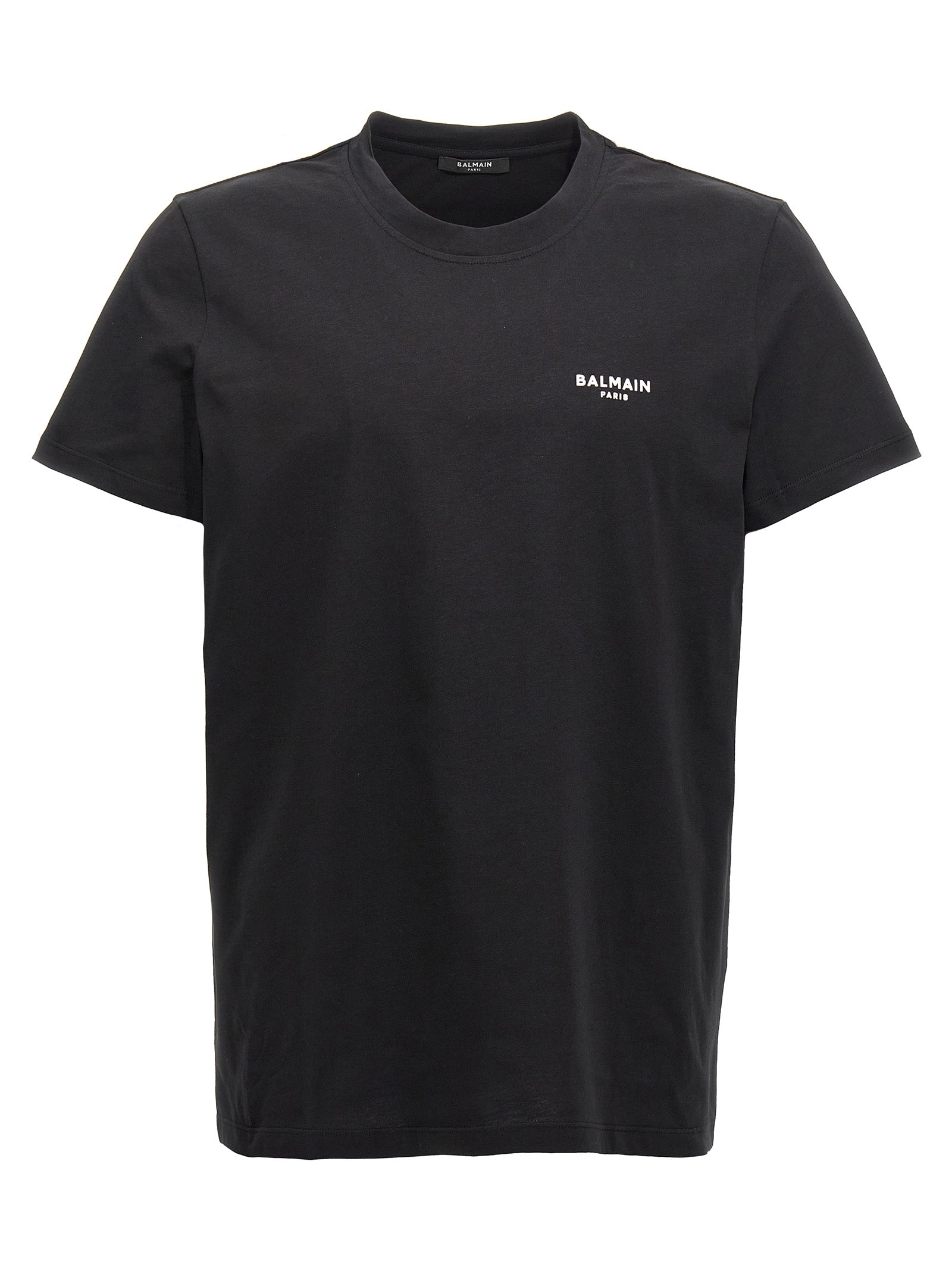 Balmain Flocked Logo T-Shirt