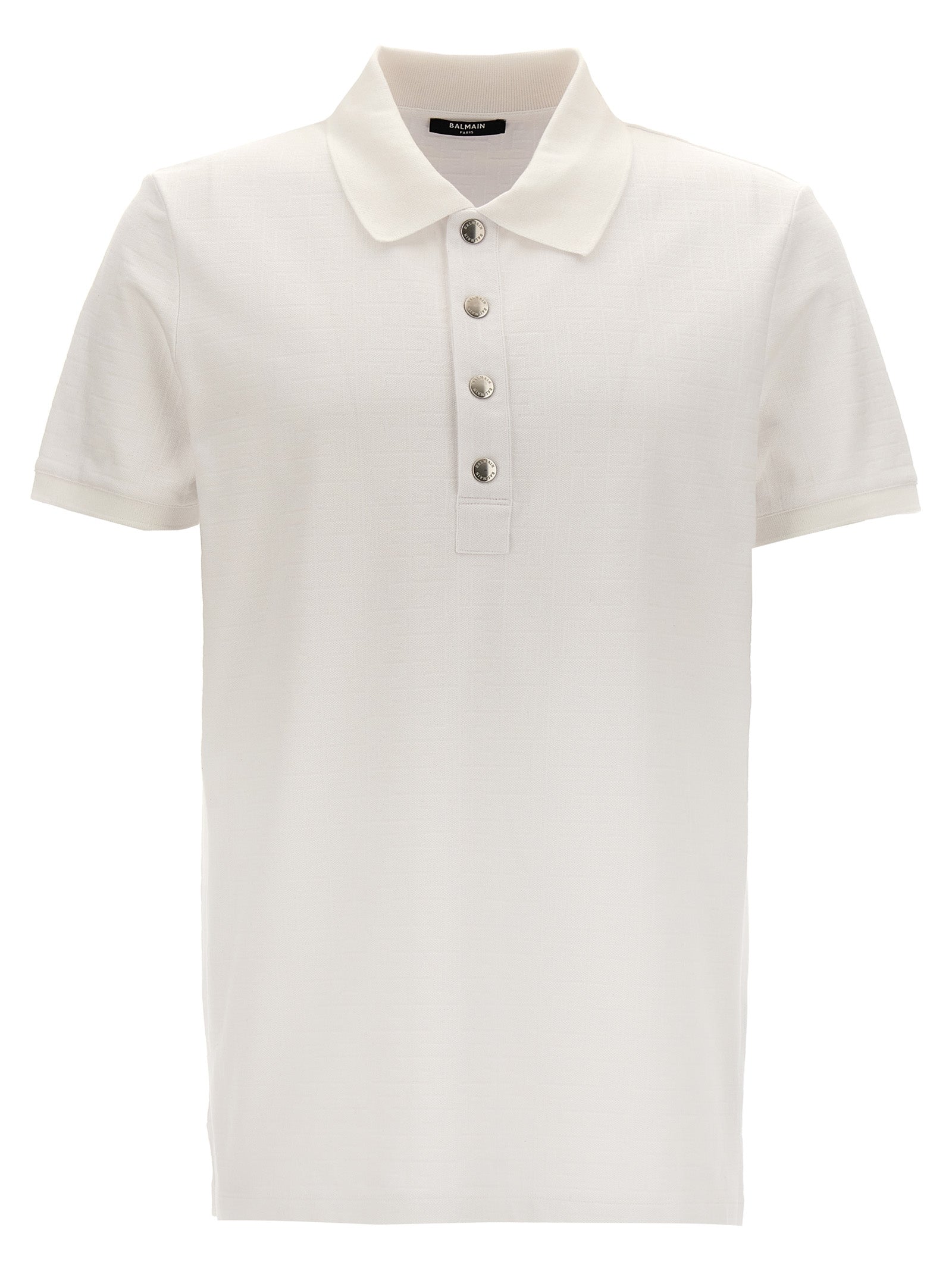 Balmain 'Monogram' Polo Shirt