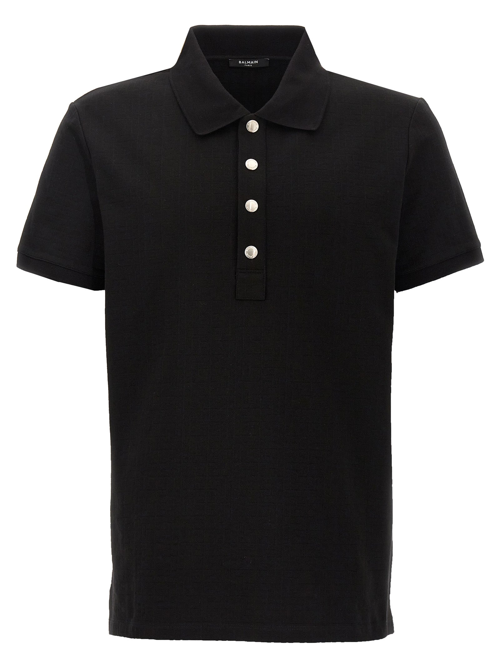 Balmain 'Monogram' Polo Shirt