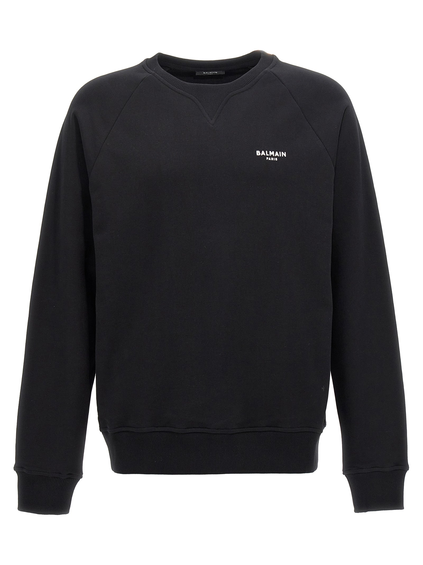 Balmain Flocked Logo Sweatshirt